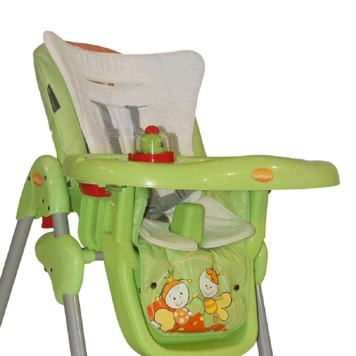 KINDERWAGEN-SITZAUFLAGE Duo Komfort weiß Polyester, wasserabweisend, leicht zu reinigen, für unterwegs - Weiß, Textil (2/30/40cm) - Lorelli