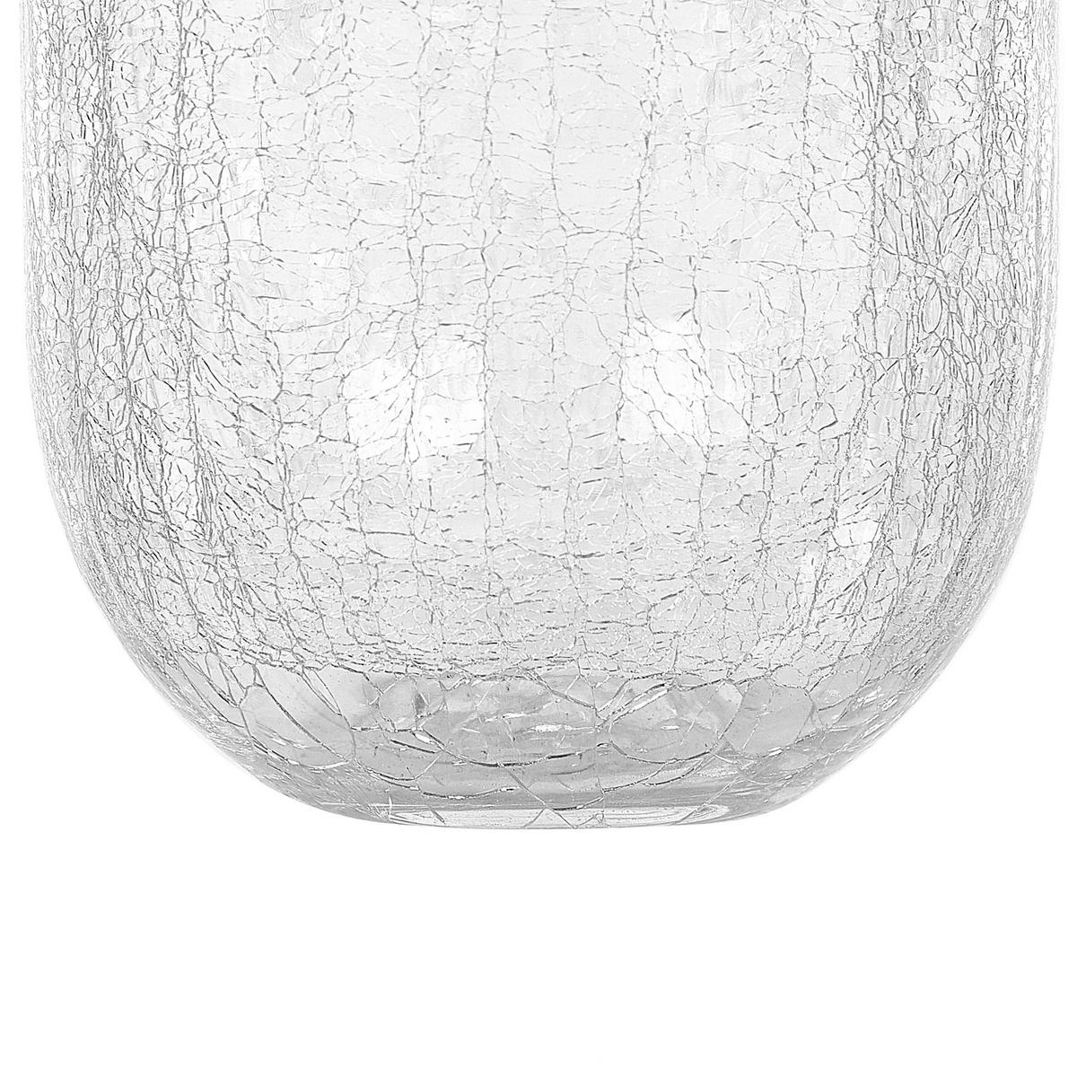 BLUMENVASE Glas transparent Kyrakali - Transparent, Glas (28cm) - Beliani
