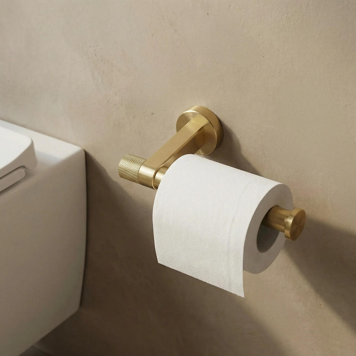 HALTER Für Toilettenpapier Rea 39105 Ori Brush Gold - Goldfarben, Metall (17/4/8cm) - REA