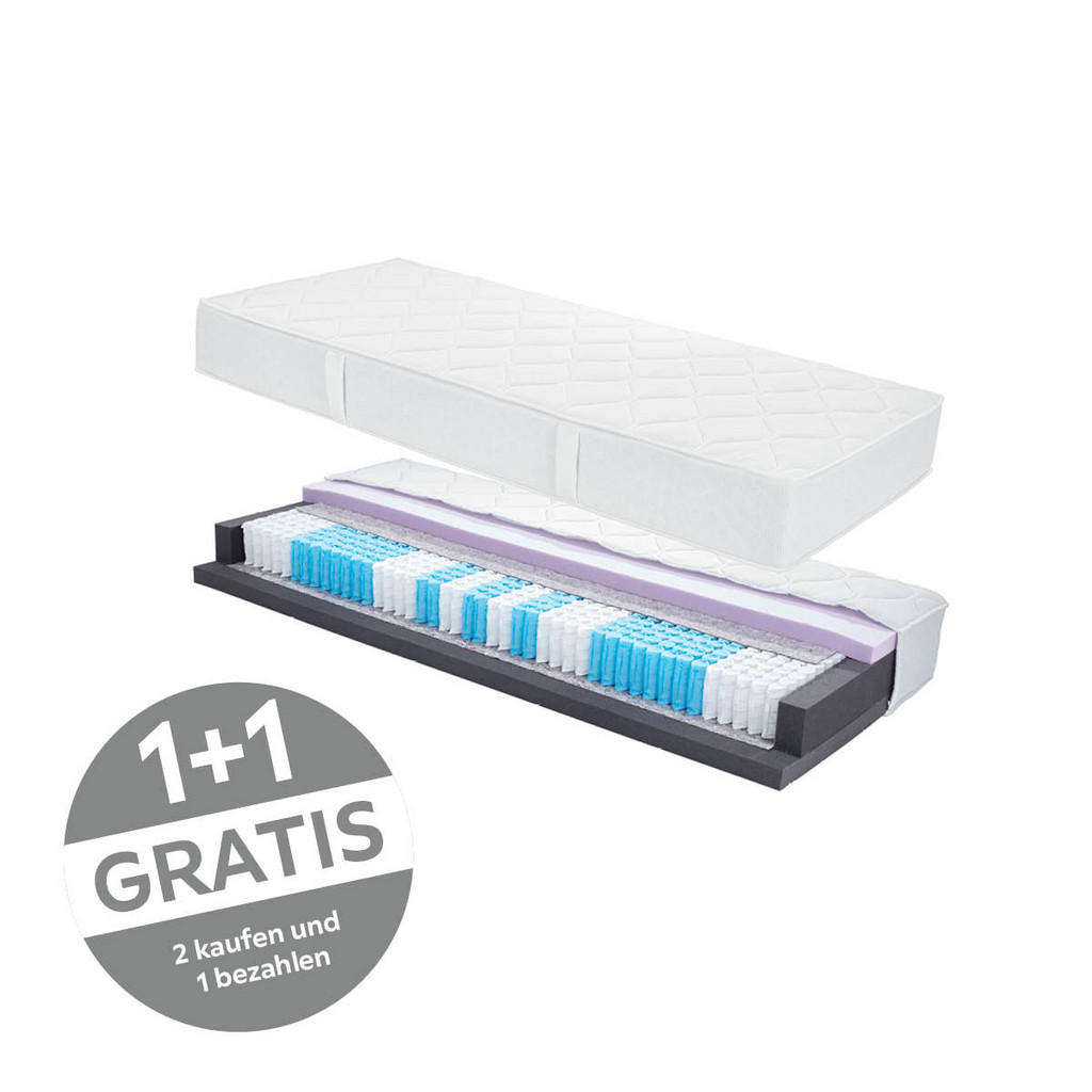 Taschenfederkernmatratze Noxira 80x200cm Mittelfest