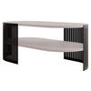 COUCHSITCH Fikoli Oval II - Kaschmir/Schwarz, Holzwerkstoff/Metall (100/50/40cm) - MIRJAN24