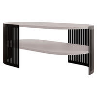 COUCHSITCH Fikoli Oval II - Kaschmir/Schwarz, Holzwerkstoff/Metall (100/50/40cm) - MIRJAN24