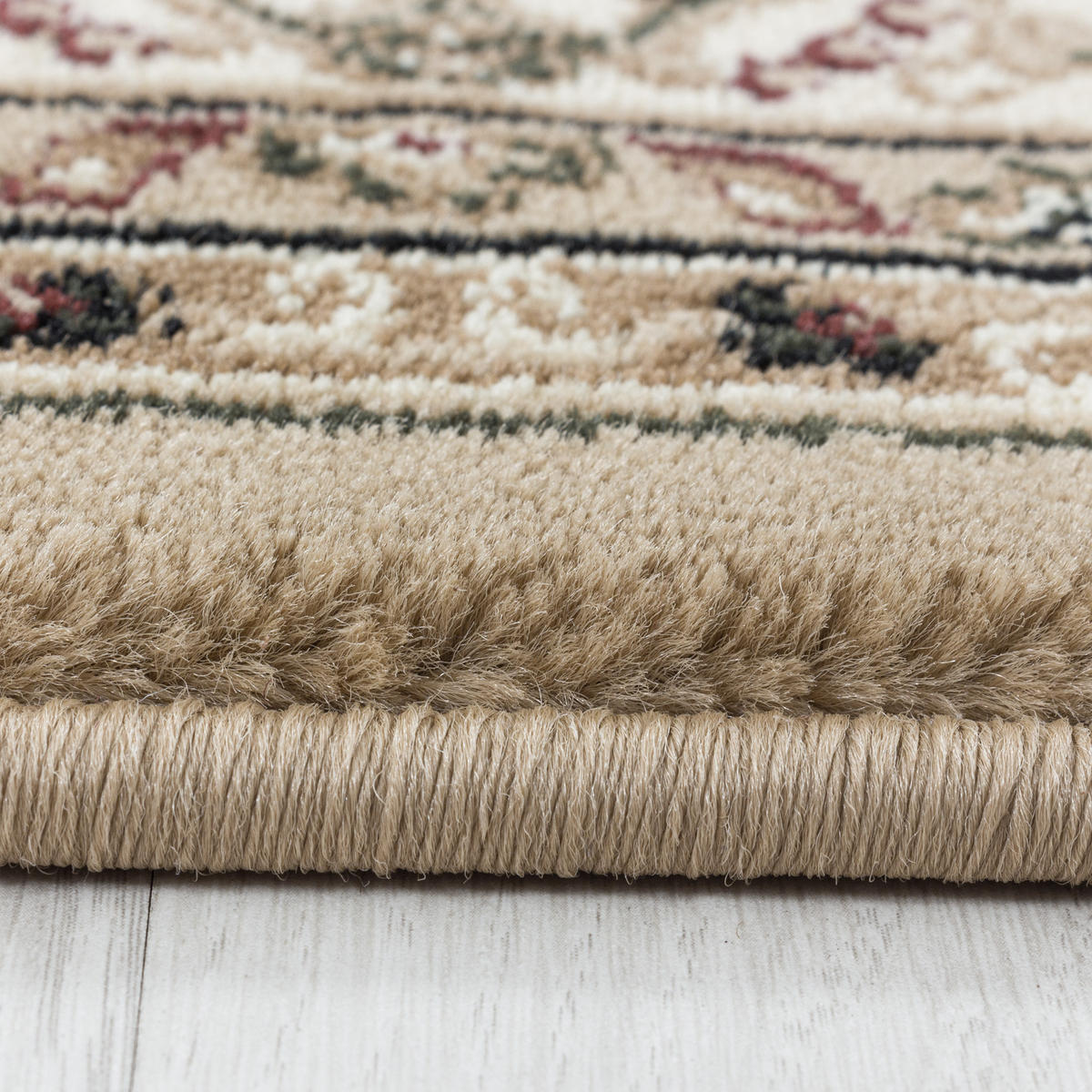 TEPPICH Kurzflor GEISLER in Beige, orientalisch, 240 x 340 cm - Beige, Textil (240/340cm) - KADIMA DESIGN