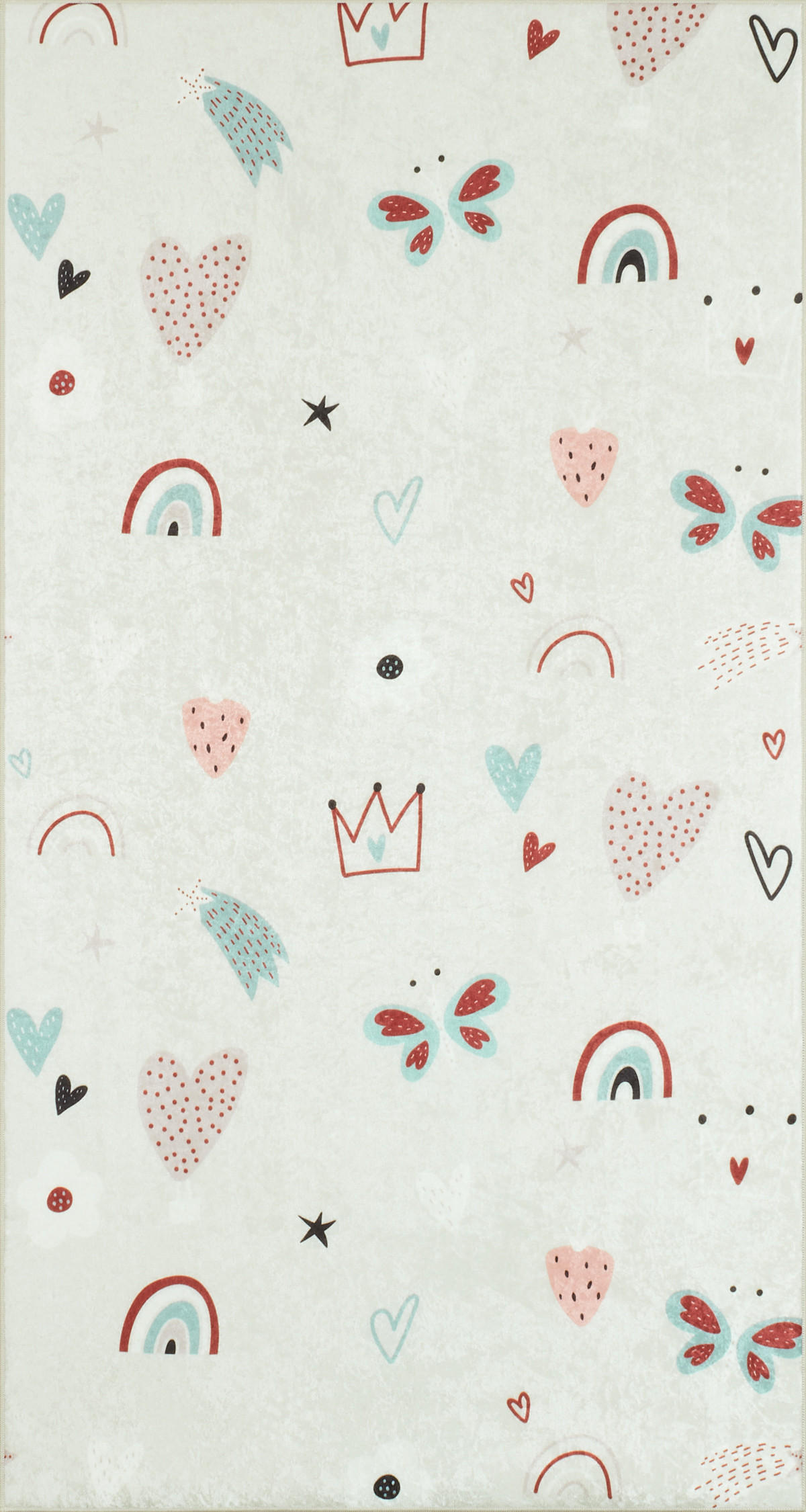 KINDERTEPPICH mit mehrfarbigem Muster Happy 80x150 cm - Pink, Textil (80/150cm) - Nazar Rugs