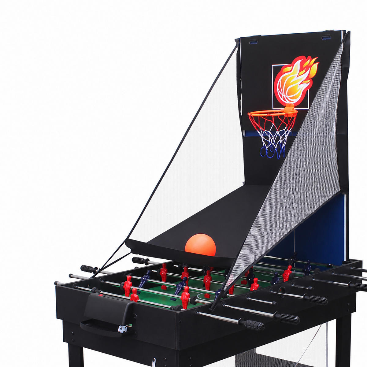 SPIELTISCH Schwarz 20 in 1 - Multicolor, Holzwerkstoff/Kunststoff (60/107/81cm) - Relaxdays