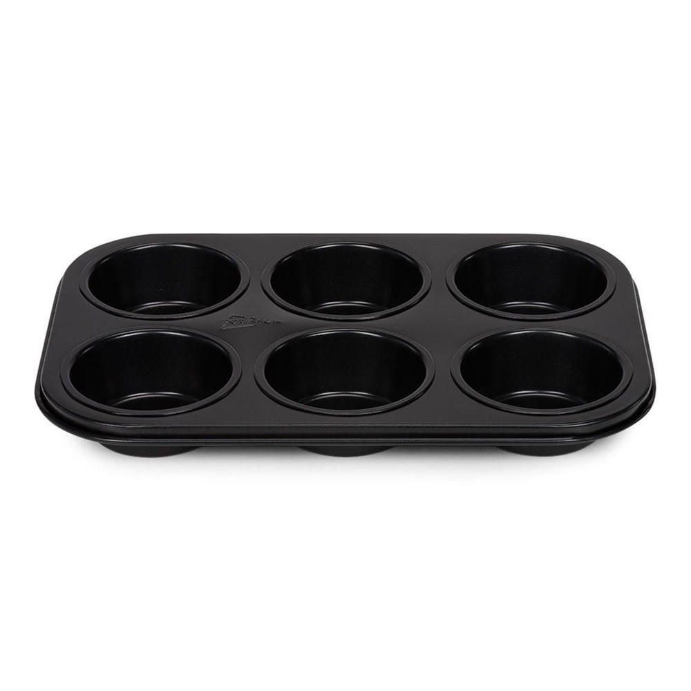 MUFFINFORM Schwarz 27/19/3 cm P02892 - Schwarz, Metall (19/3/27cm) - Patisse 