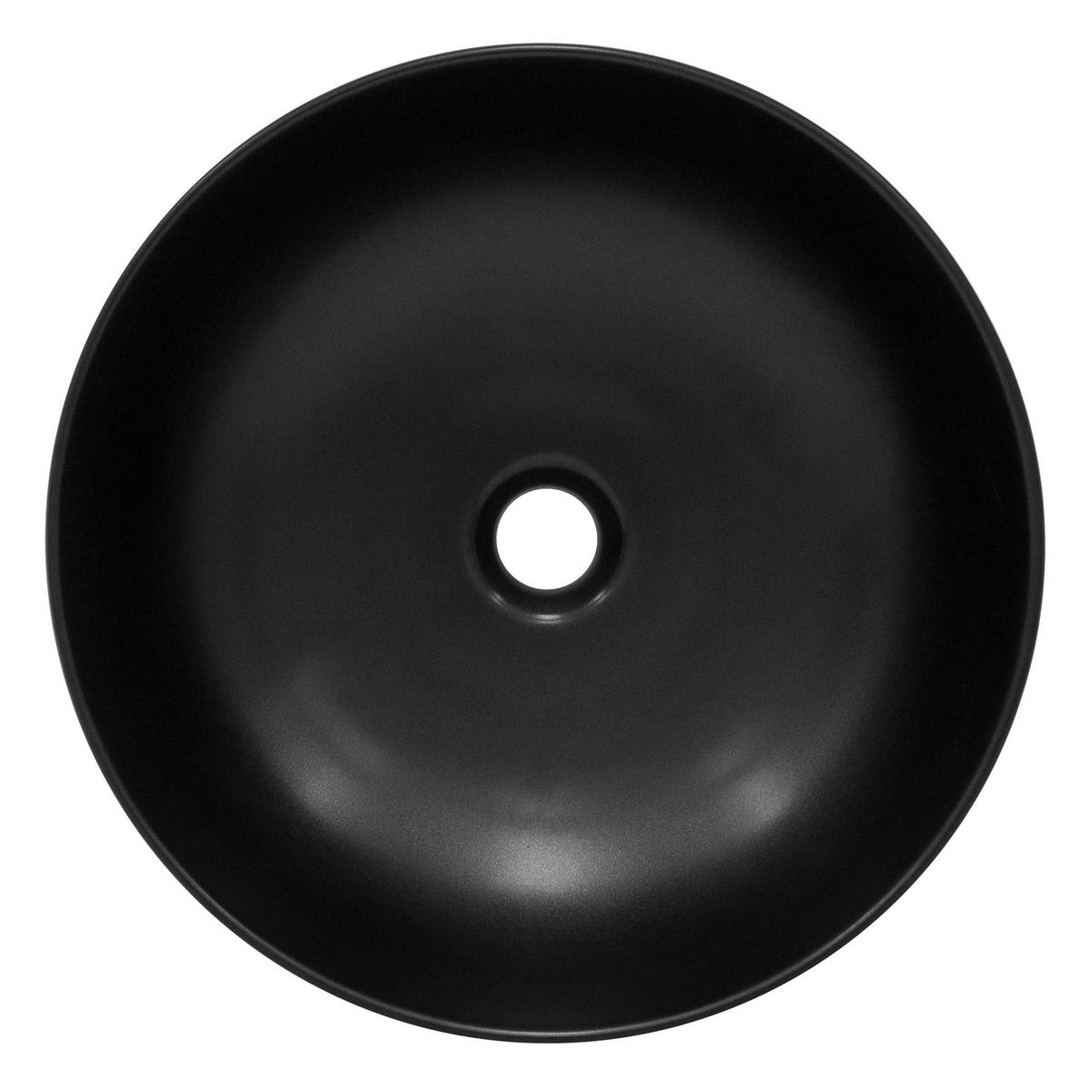 WASCHBECKEN - Schwarz, Keramik (41.5/13.5/41.5cm) - ML-DESIGN