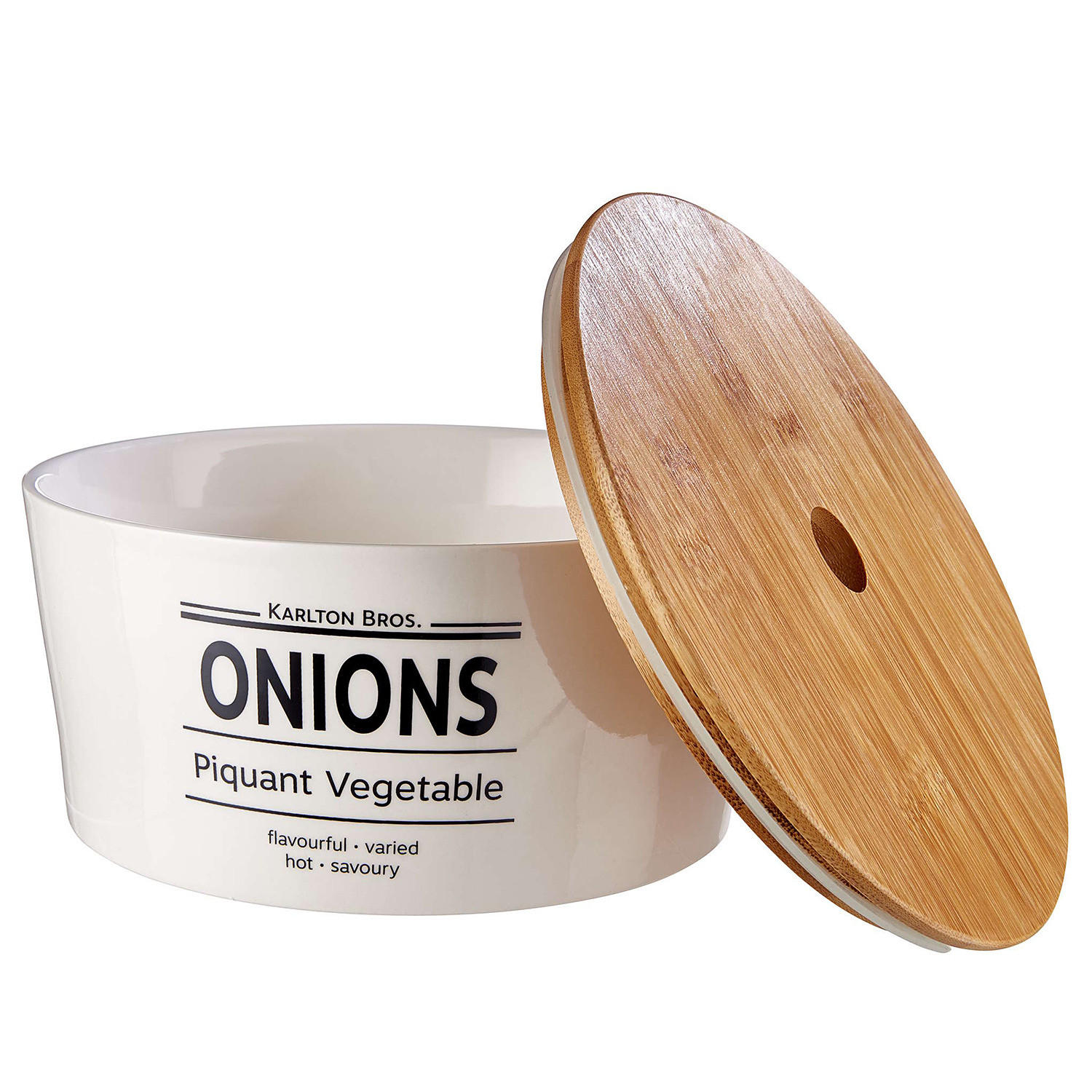 ZWIEBELTOPF Karlton Bros. - Weiß, Keramik (22/11/22cm) - Butlers