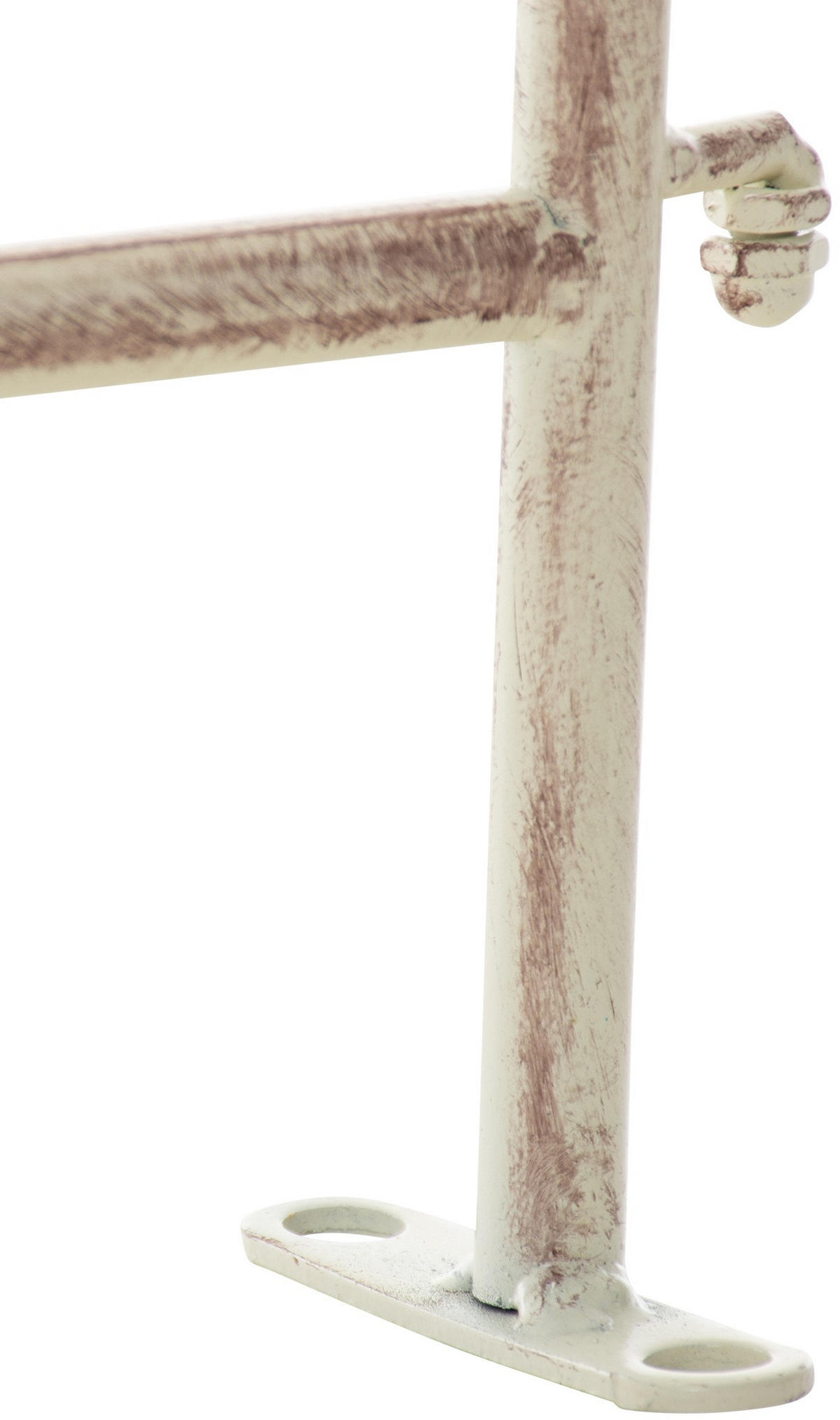 GARTENZAUN Metall antik-creme - Creme, Metall (124/116cm) - CLP