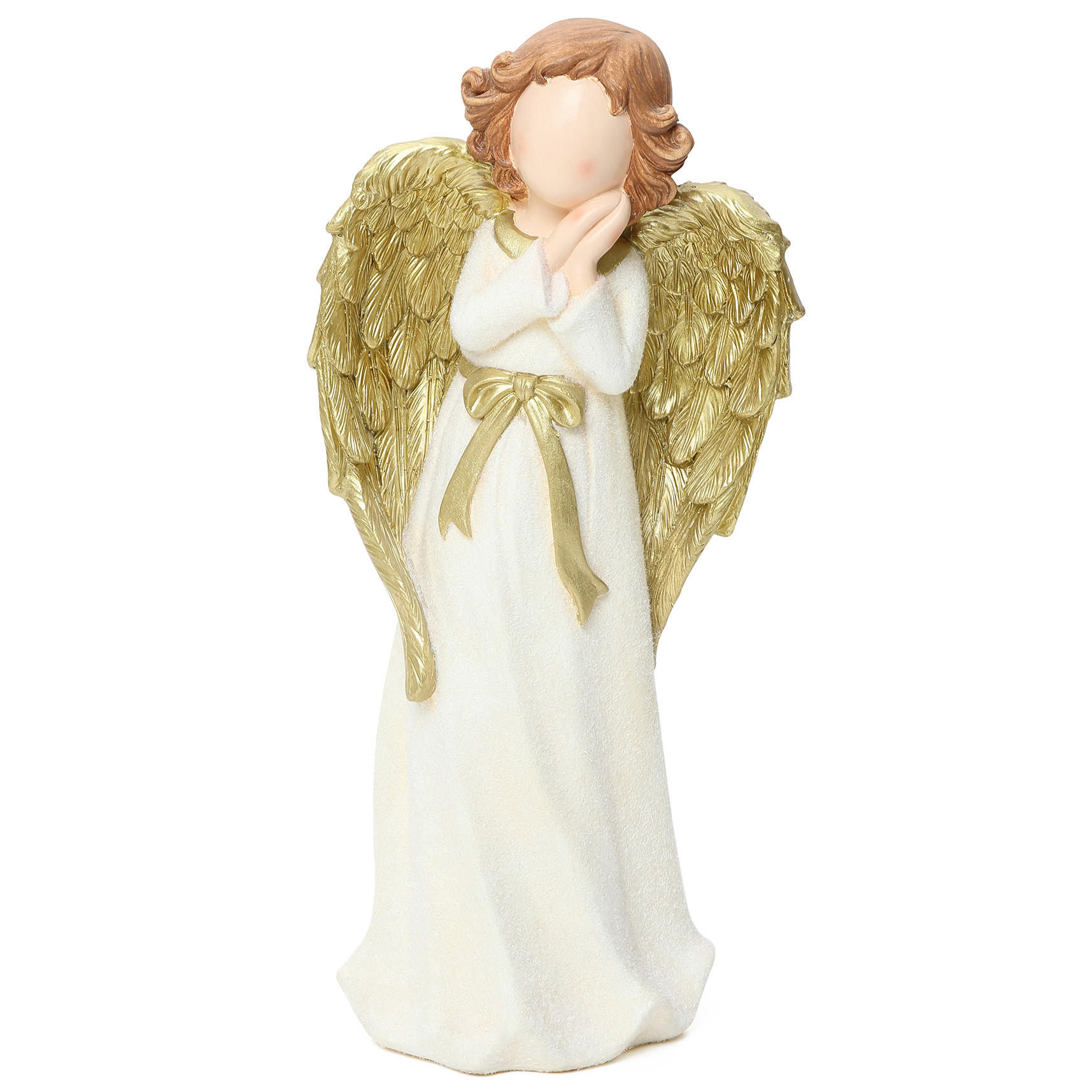 ENGELFIGUR Weihnachten HTST0187 - Beige/Goldfarben, Stein (20/64/30cm) - Hometopia