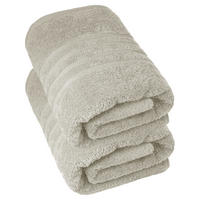 DUSCHTUCH London Kiesel Grau 2er Set 70x140 - Sandfarben, Textil (70/140cm) - Lashuma