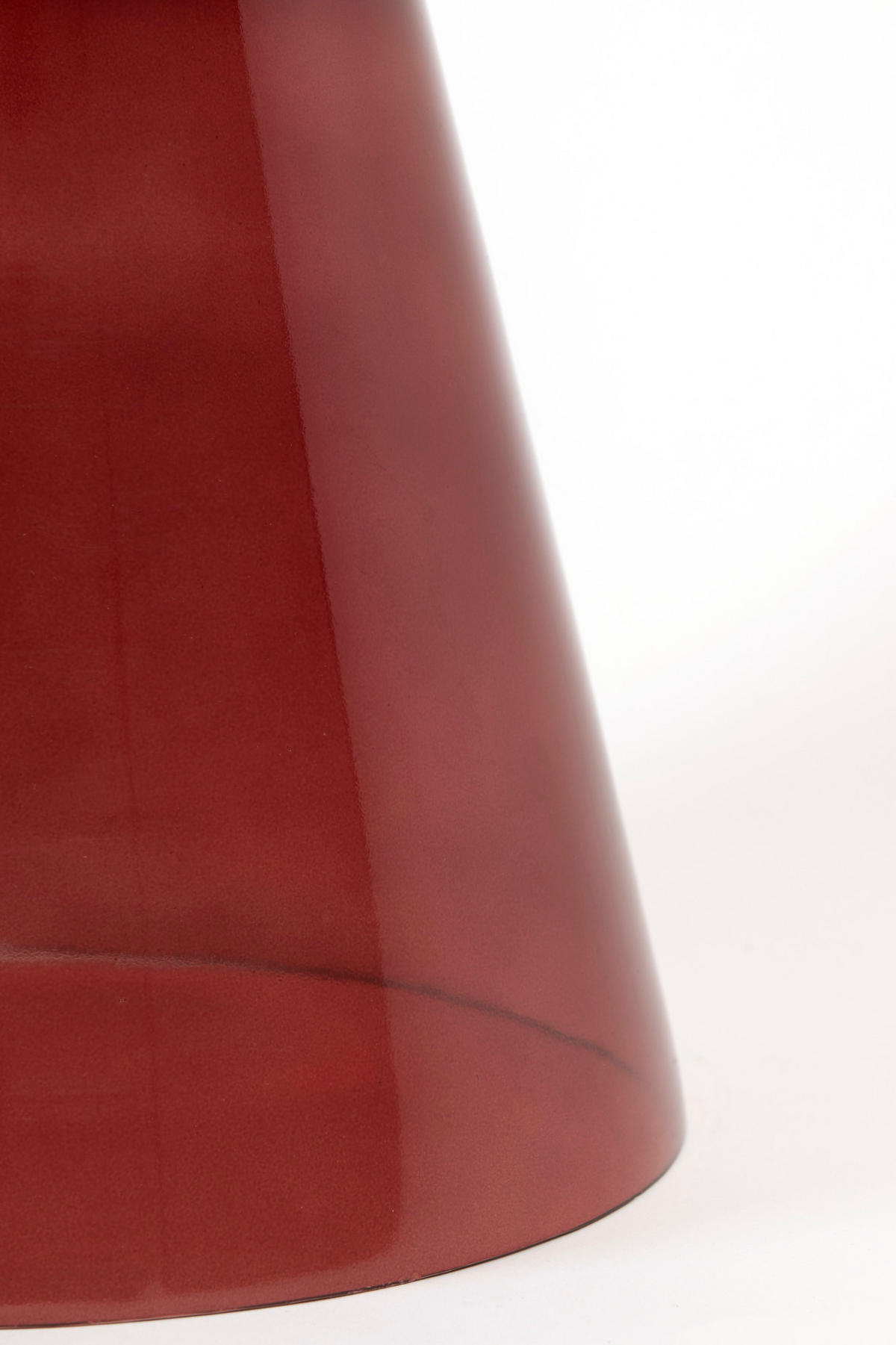 BEISTELLTISCH Dakwa Rot Ø37/44 cm - Rot, Glas (37/37/44cm) - Light & Living