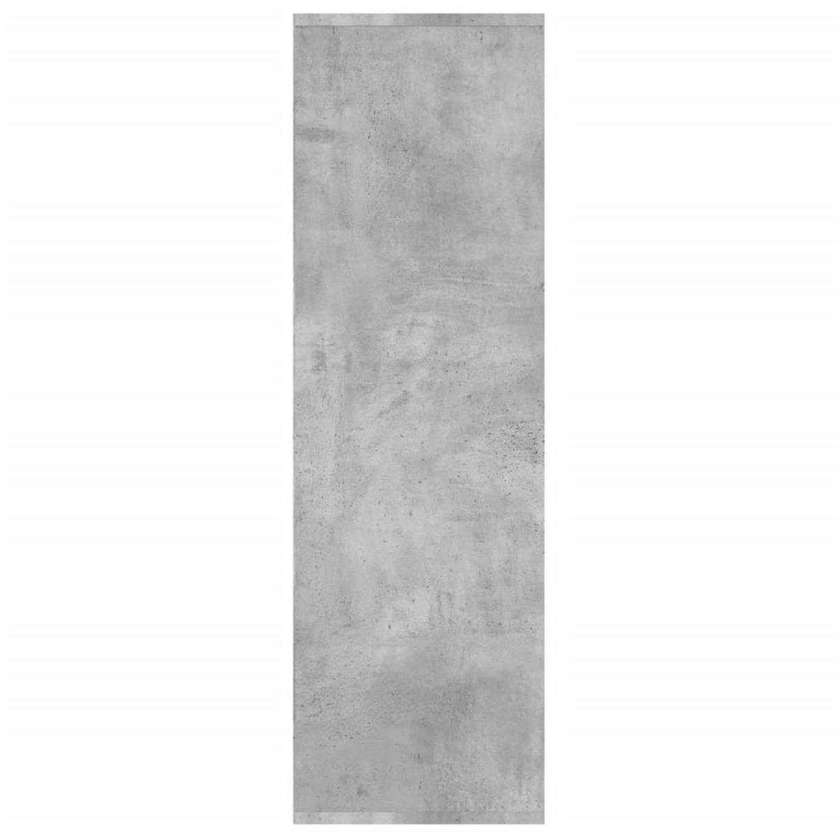 BÜCHERREGAL mit 9 Fächern 98/29/97,5 cm aus Holzwerkstoff Betongrau - Hellgrau, Holz (98/98/30cm) - vidaXL