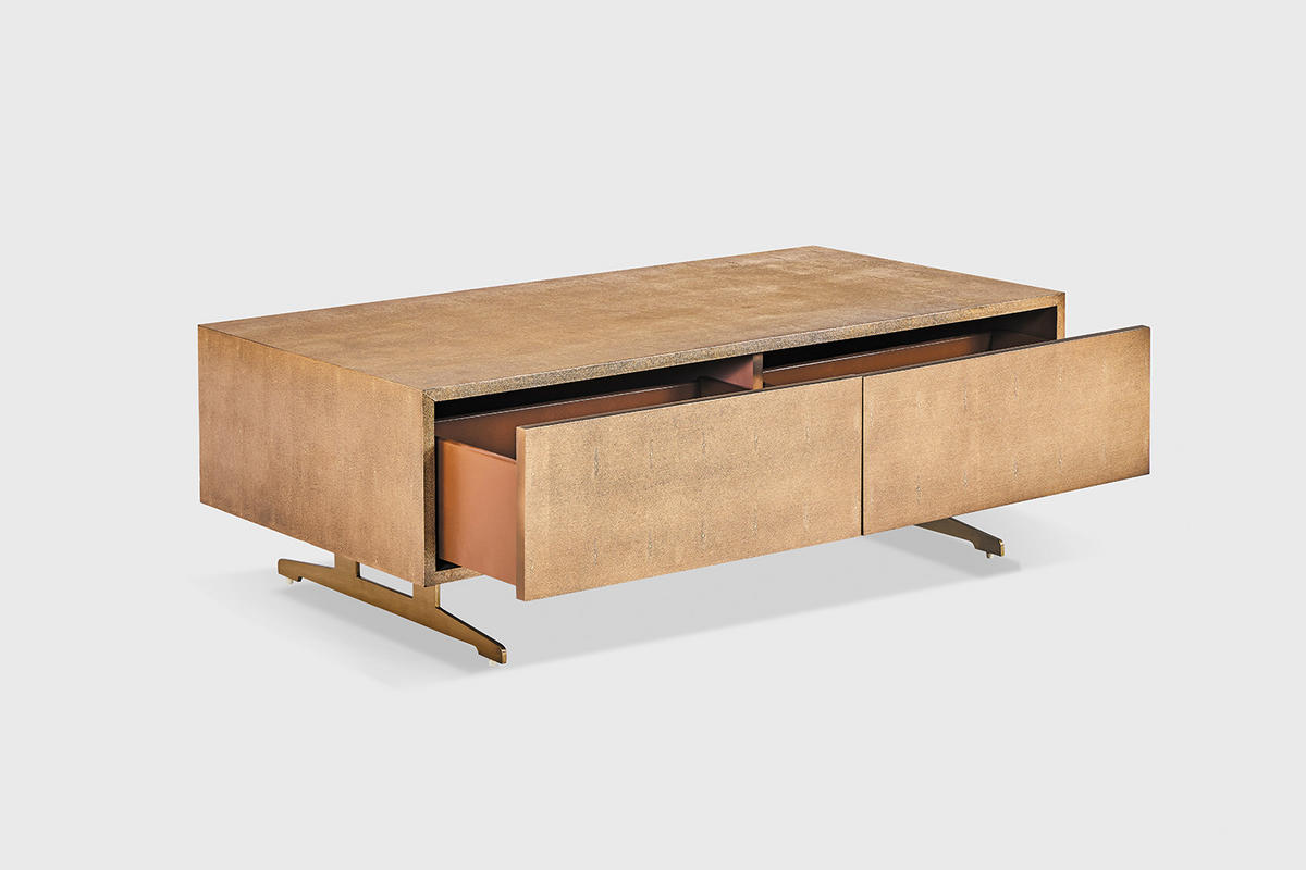 LOWBOARD GALA Gold Holz - Goldfarben, Holz/Holzwerkstoff (120/40/60cm) - KAWOLA