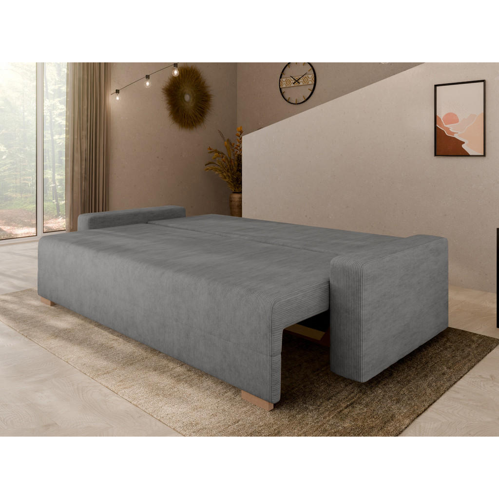 Thumbnail - Panda Möbel Schlafsofa, Anthrazit, Holz, 225x80x94 cm, Wohnzimmer, Sofas & Couches, Schlafsofas
