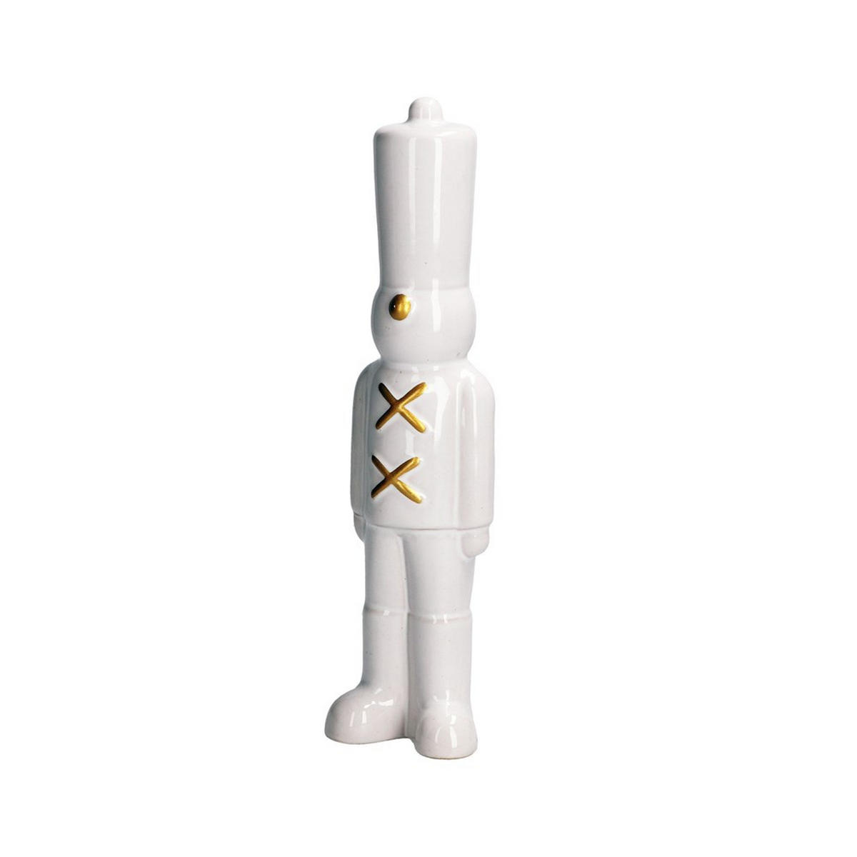 DEKORATIVE FIGUR Weiß 5/6.5/26 cm H226600006 - Weiß, Keramik (6.5/26/5cm) - Rituali Domestici 