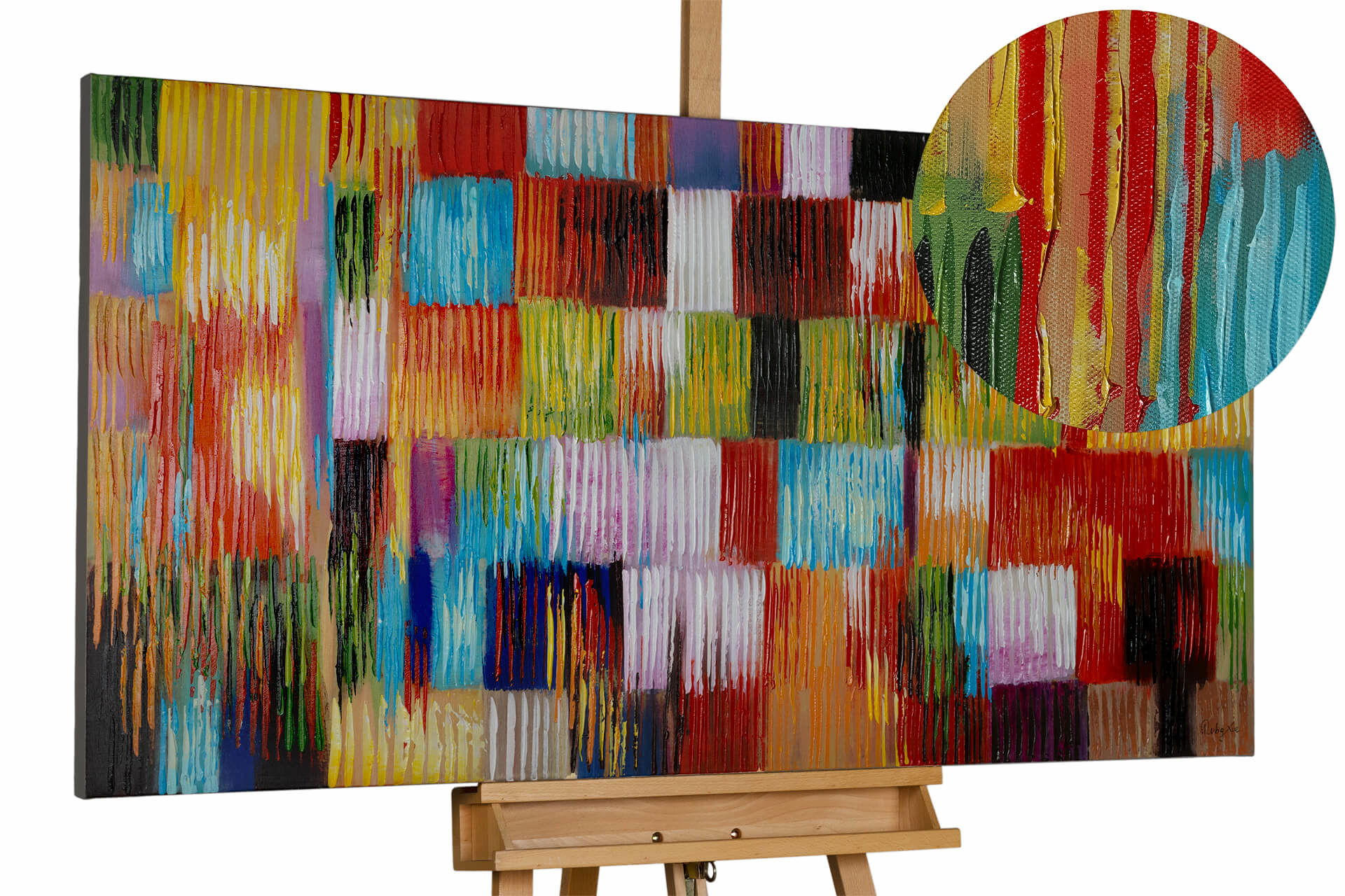 ÖLGEMÄLDE 140/70 cm - Multicolor, Holz/Textil (2.2/70cm) - KUNSTLOFT