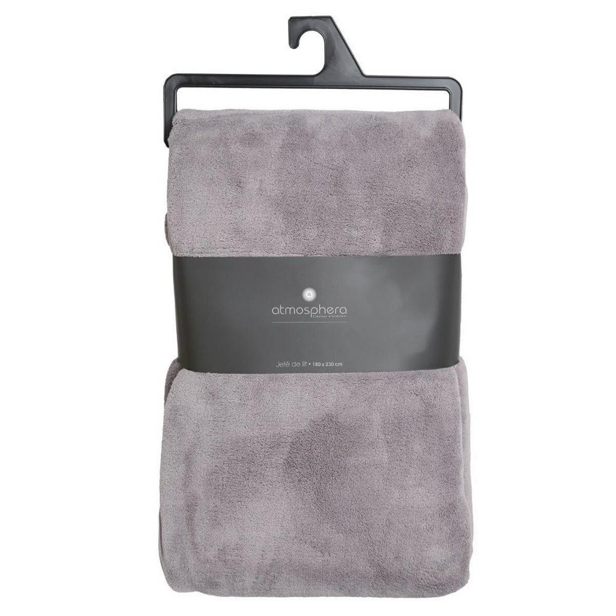 FLEECEDECKE 180 - Hellgrau, Textil (180/230cm) - Atmosphera Createur d´interieur