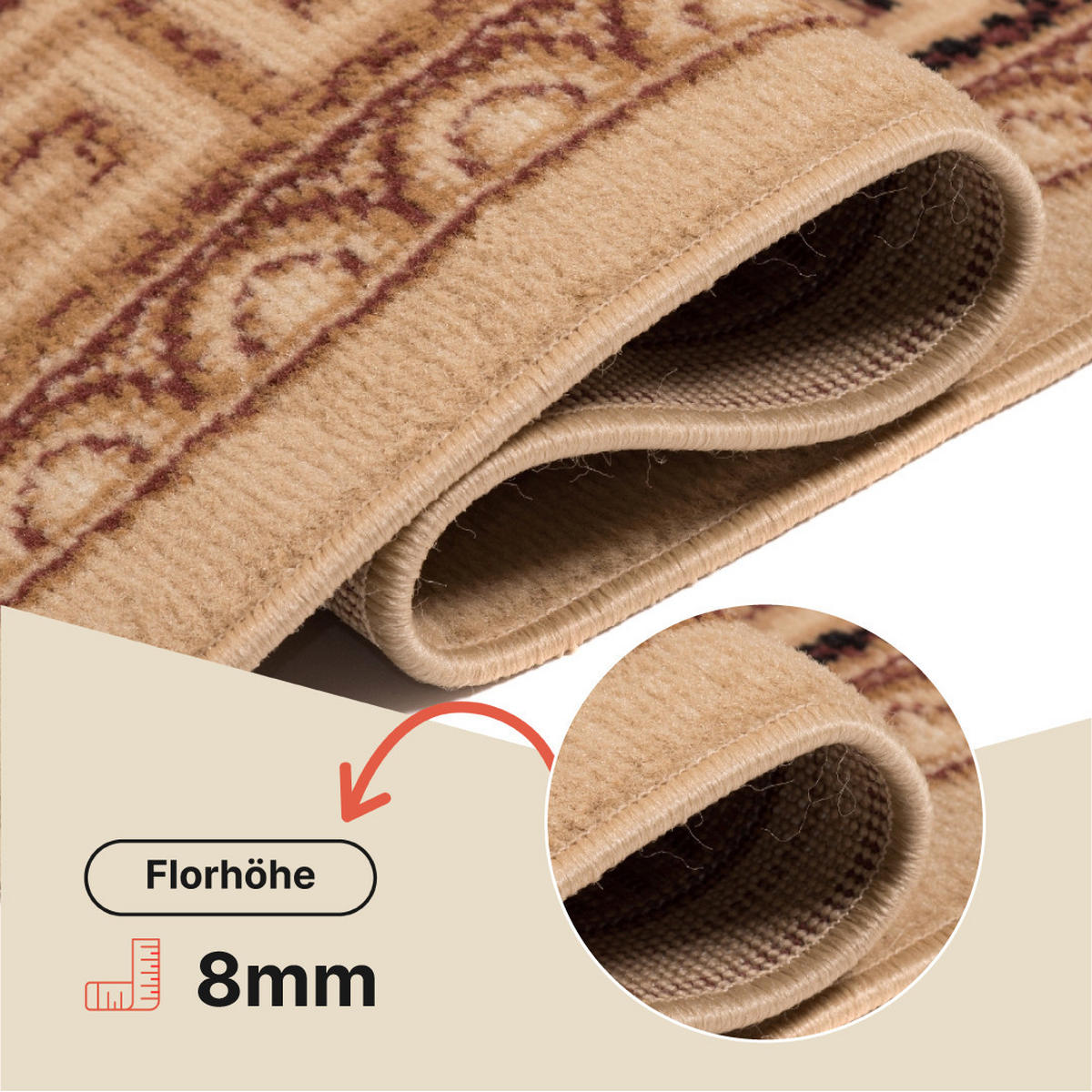 TEPPICH ATLAS Beige Hellbraun 250/300 cm - Hellbraun/Beige, Textil (250/300cm) - Tapiso