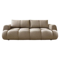 SCHLAFSOFA Mitto - Hellbraun/Schwarz, Holzwerkstoff/Kunststoff (250/85/117cm) - MIRJAN24