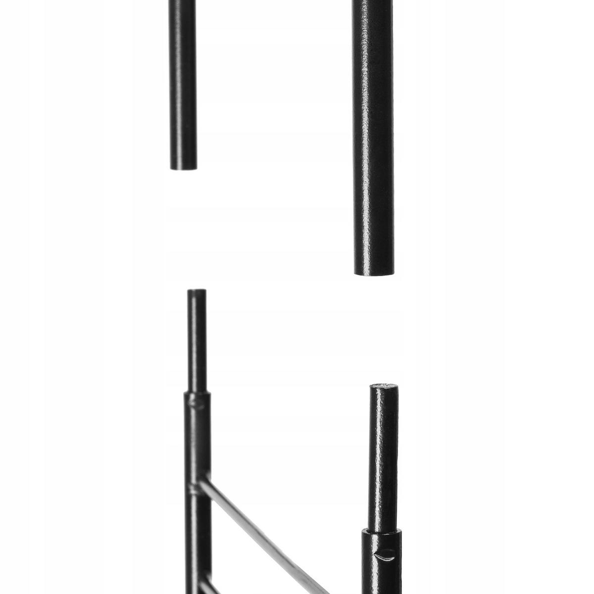 GARTENPERGOLA für Blumen, 255 cm, Schwarz - Schwarz, Metall (150/255cm) - KADAX