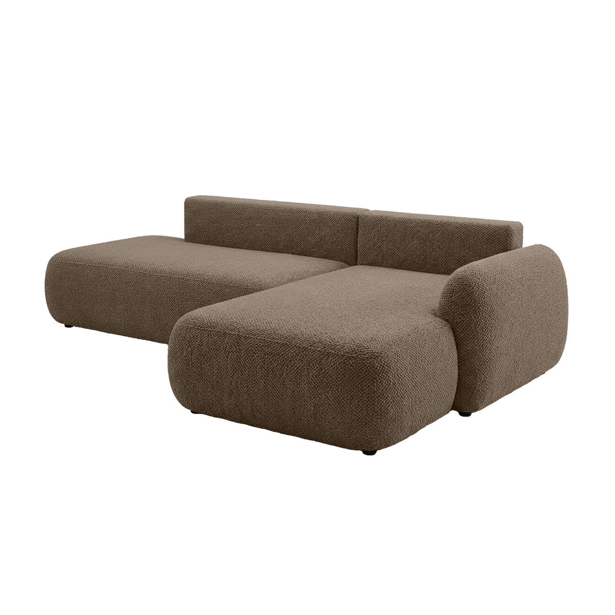 ECKSOFA Munduk I mit Schlaffunktion, Braun - Braun, Textil (302/184cm) - Fedve