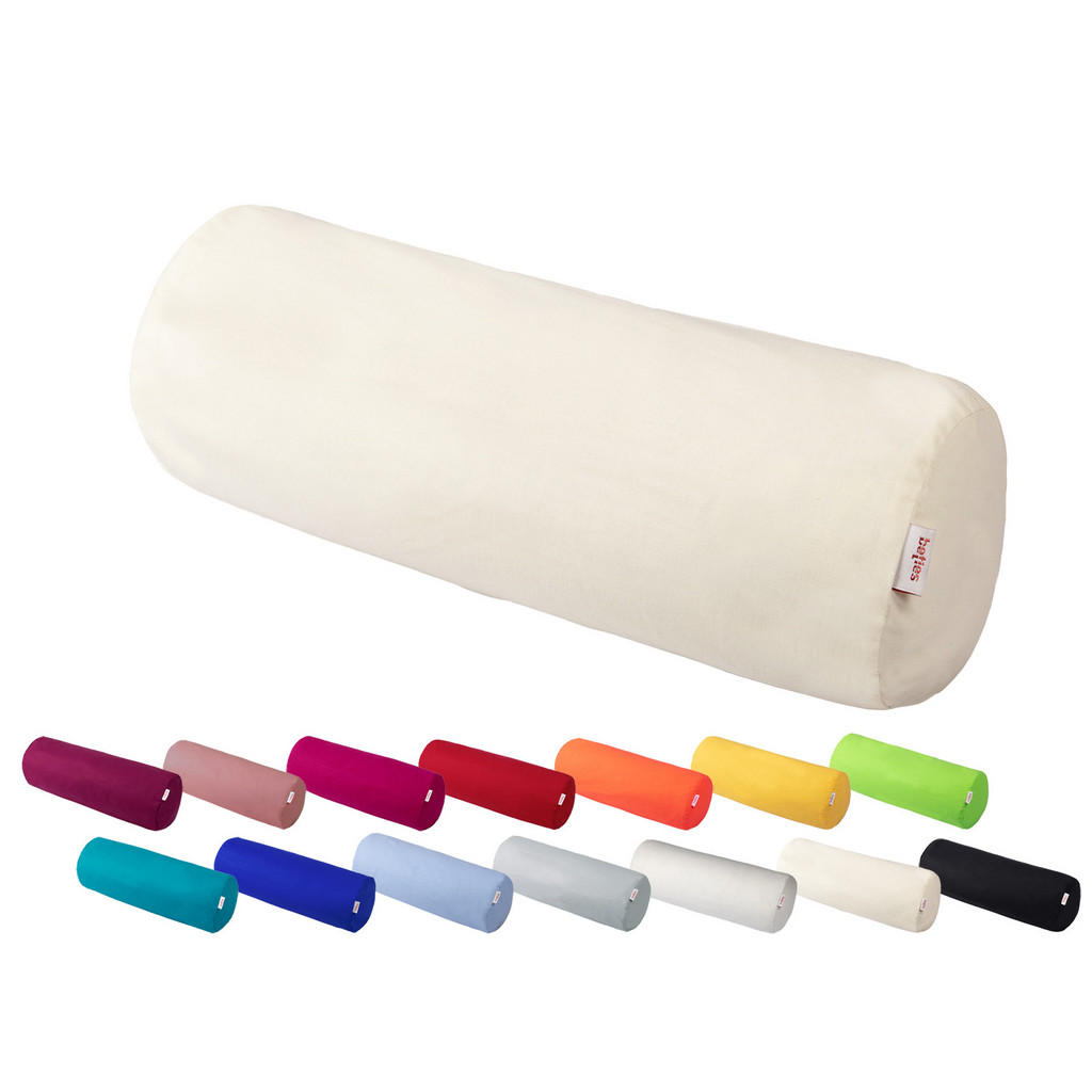 Thumbnail - beties Heimtextil Nackenrollenbezug, Orange, Textil, Uni, Zylindrisch, 15x40 cm, Oeko-Tex® Standard 100, Hergestellt in ...