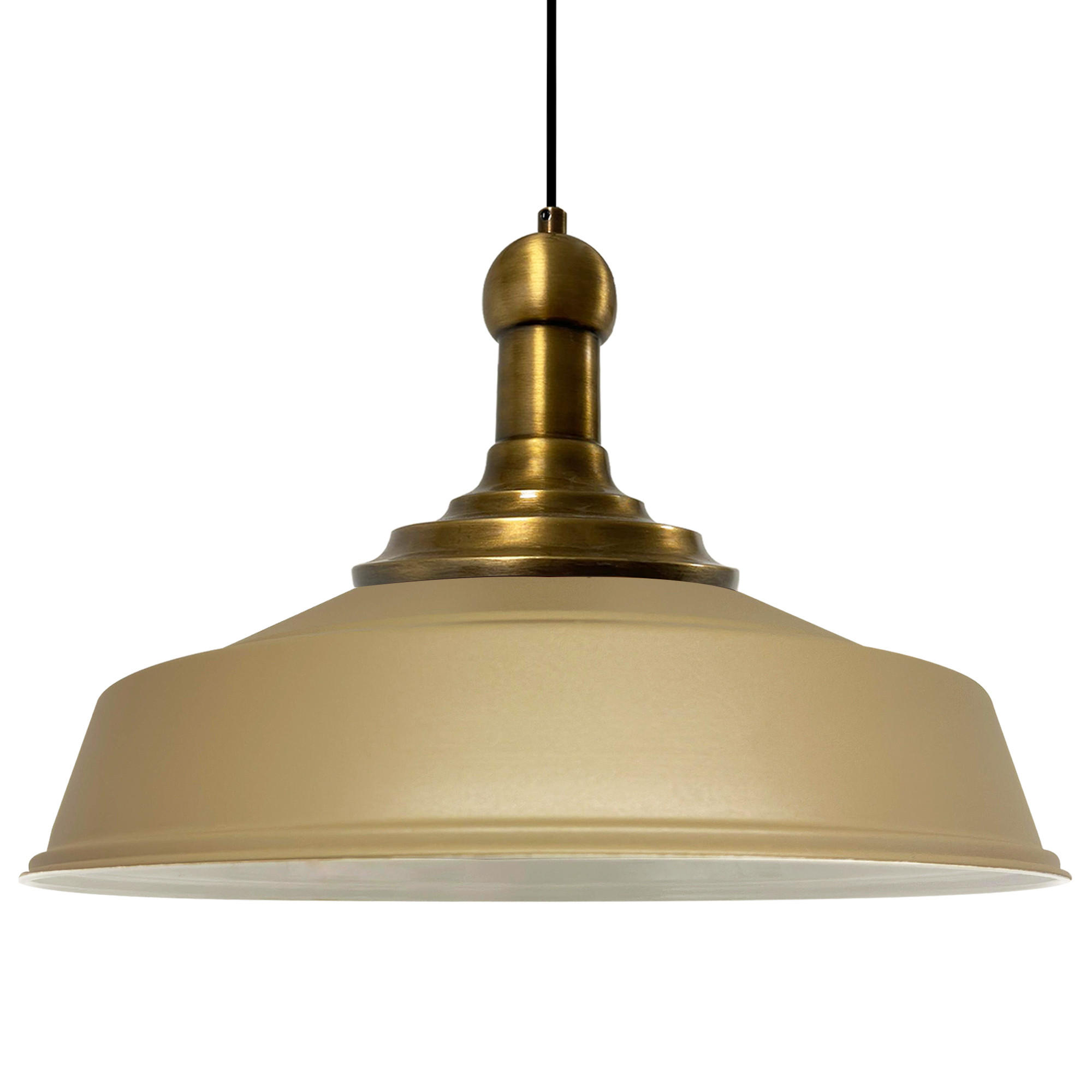 PENDELLEUCHTE Asletl 40/30 cm - Beige, Metall (30/40/30cm) - Bamyum