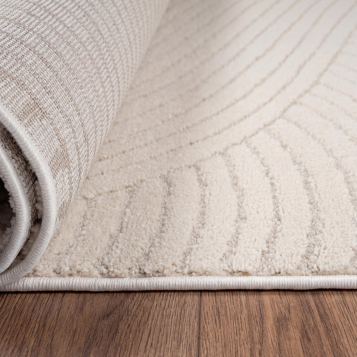 KURZFLORTEPPICH 120/160 cm Aura 704 - Creme, Textil (120/160cm) - Paco Home