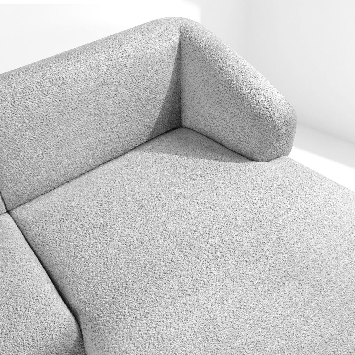 ECKSOFA RECHTS VIRA, Grau, Chenille - Schwarz/Grau, Holz/Holzwerkstoff (300/160cm) - KONSIMO®