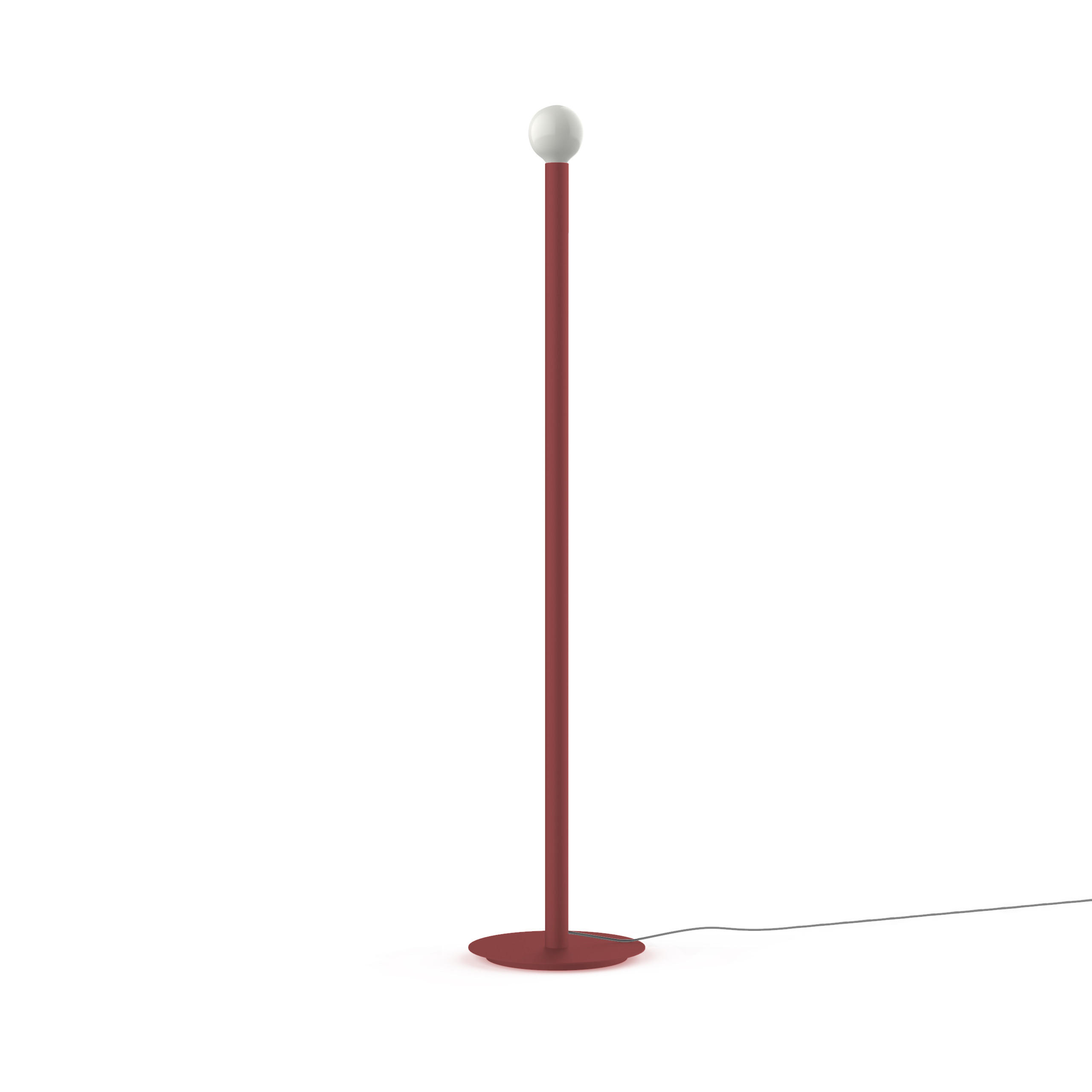 STEHLEUCHTE - Rot, Metall (40/40/165cm) - Lumicom