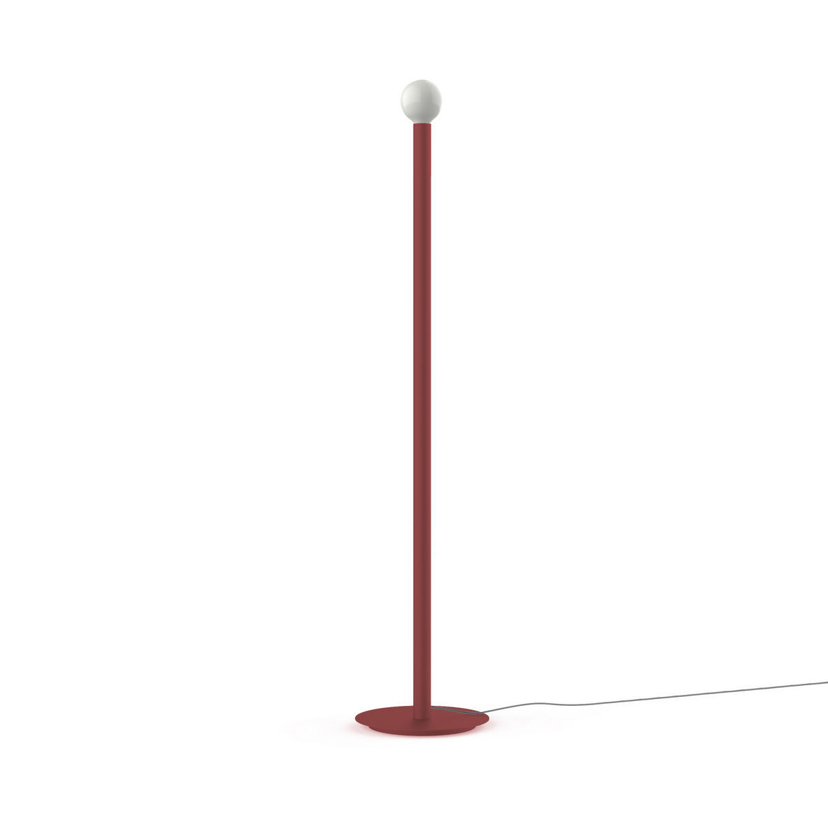 STEHLEUCHTE - Rot, Metall (40/40/165cm) - Lumicom