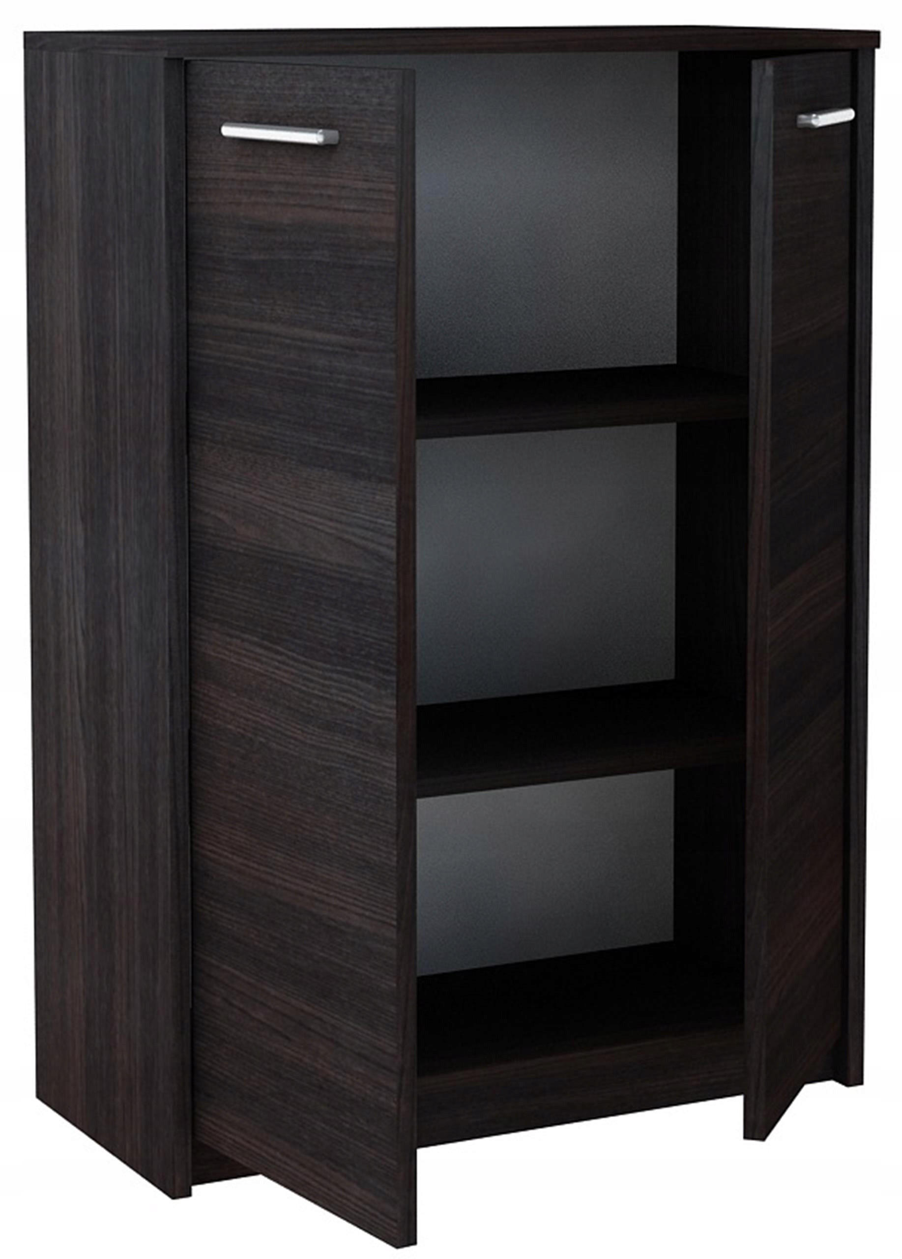 KOMMODE 2D2P Wenge 77/35/108 cm - Wengefarben, Holzwerkstoff (77/108/35cm) - Matkam Möbel