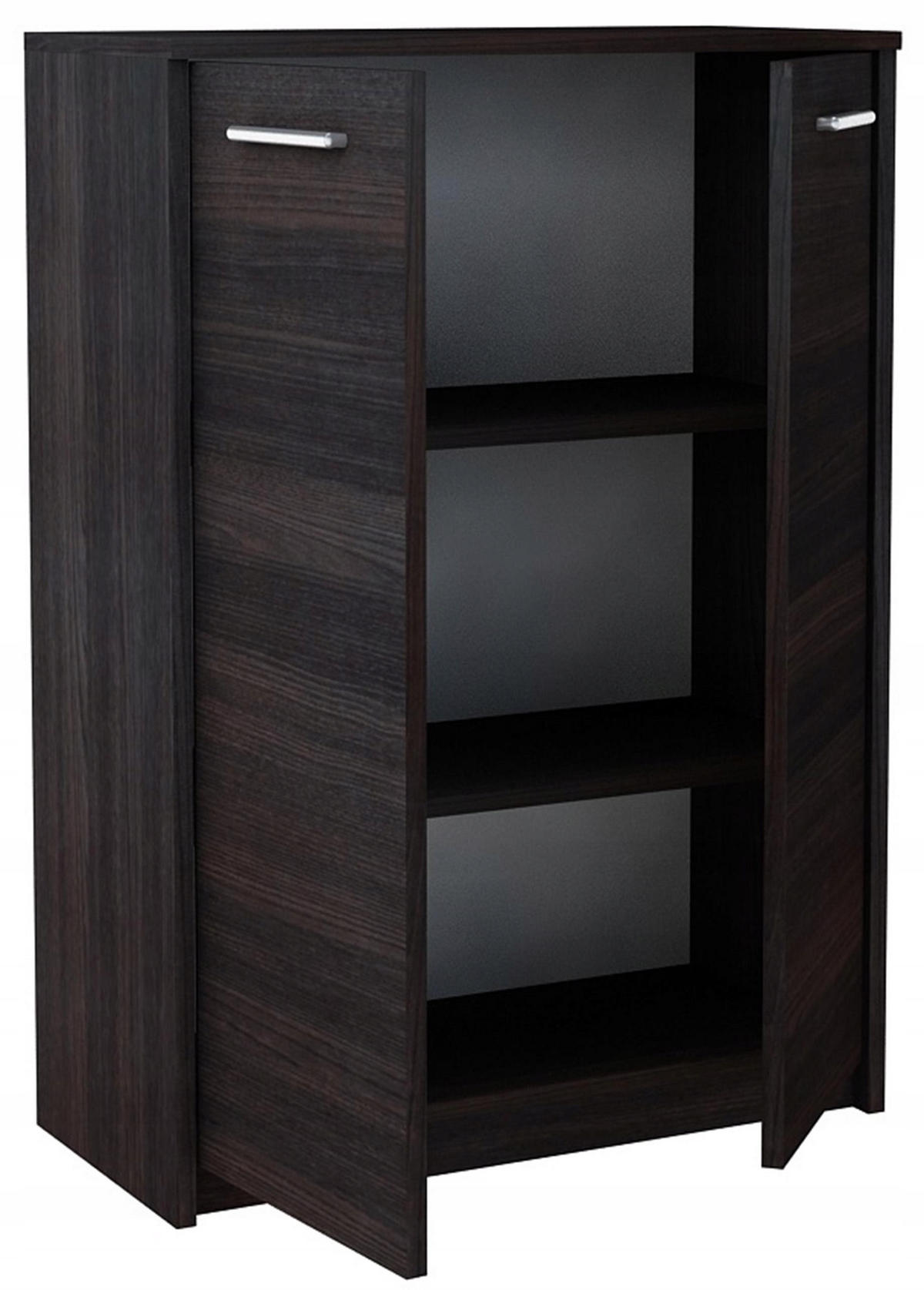 KOMMODE 2D2P Wenge 77/35/108 cm - Wengefarben, Holzwerkstoff (77/108/35cm) - Matkam Möbel