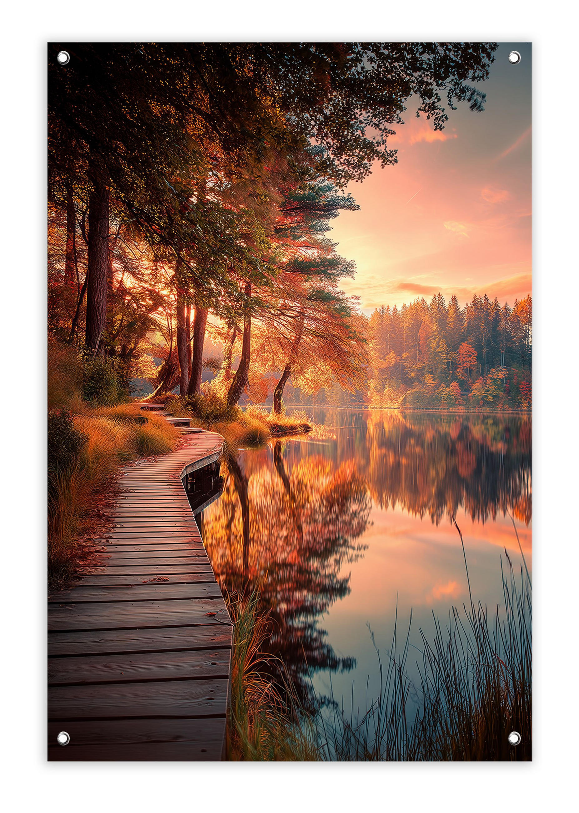 GARTEN-POSTER 60x90 cm Gartendeko: Herbst - Braun, Kunststoff (60/90/2cm) - artissimo