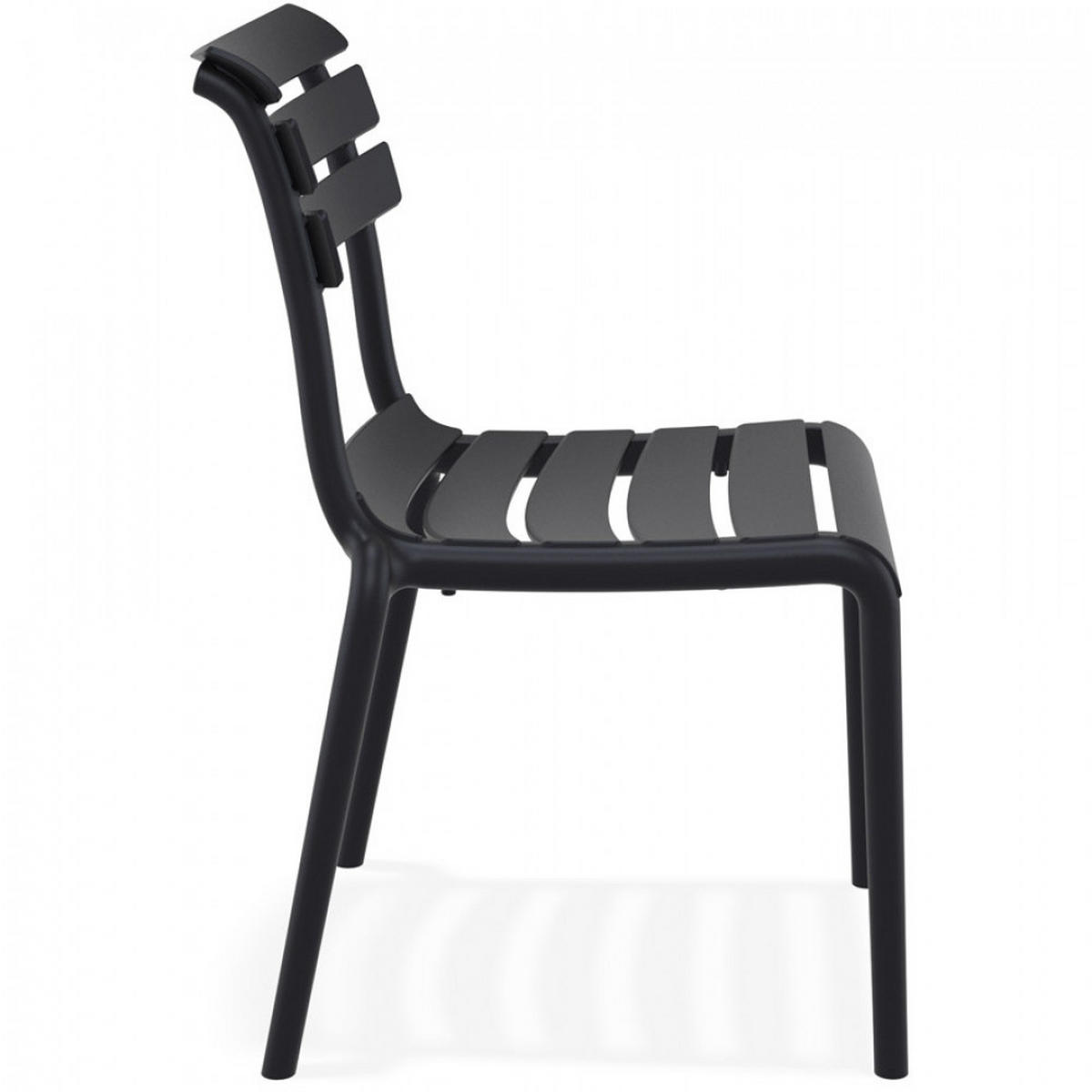STUHL Schwarz 50x84x59cm - Schwarz, Kunststoff (50/84/59cm) - AlterEgo