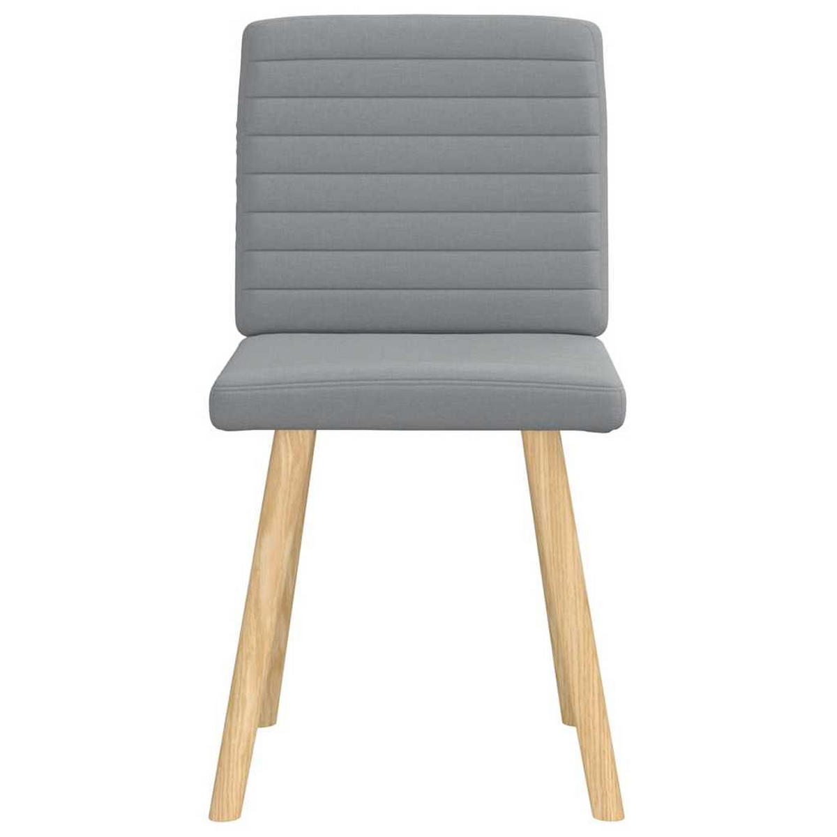 ESSZIMMERSTÜHLE 2 Stk. Hellgrau Stoff 45*54*86cm - Grau, Metall (45/86/54cm) - ZMH