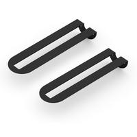 REGALTRÄGER als 2er Set Gina, Stahl in verschiedenen Trendfarben - Schwarz, Metall (5/6/22cm) - Alberts