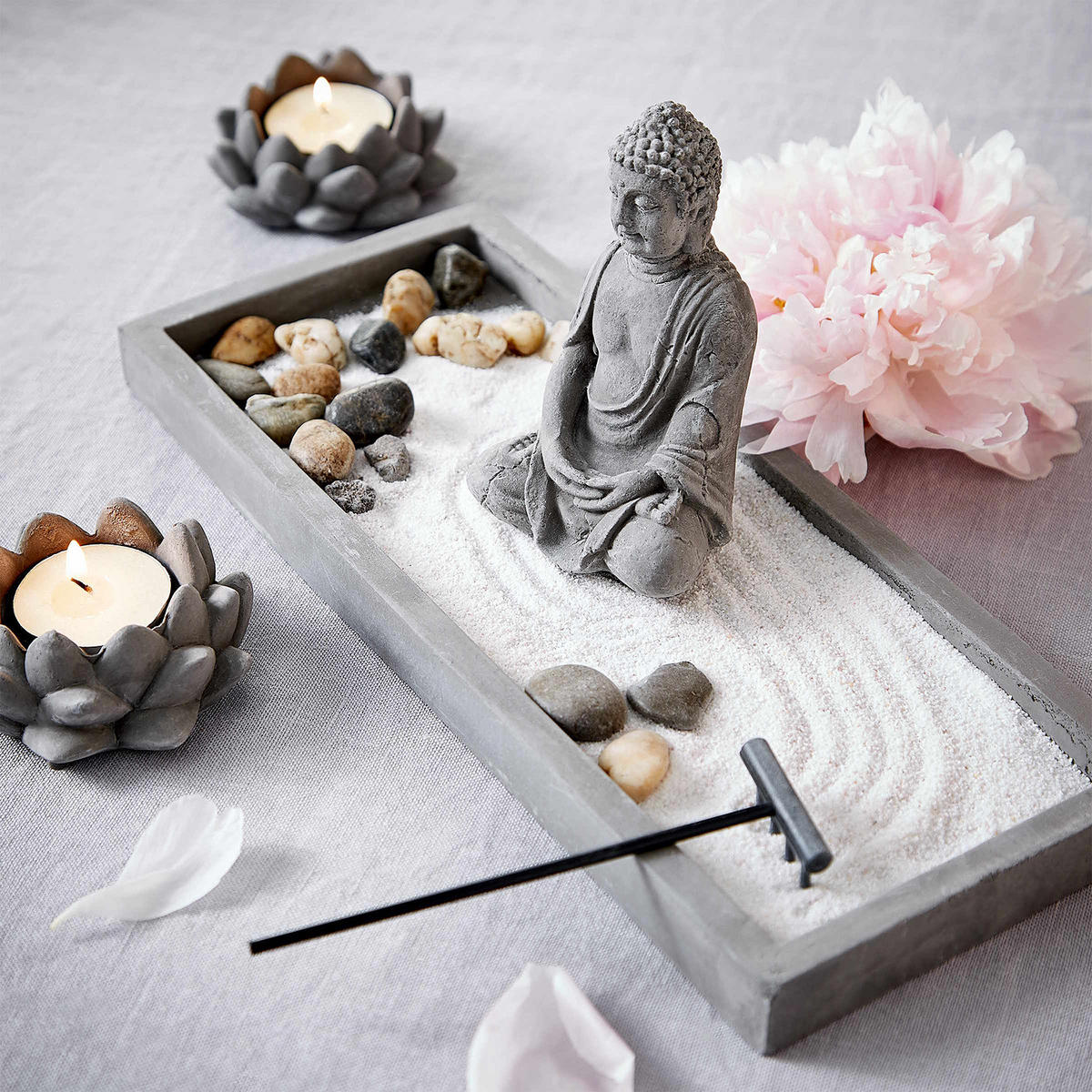 DEKOOBJEKT Secret Garden - Grau, Stein (29/15/12cm) - Butlers