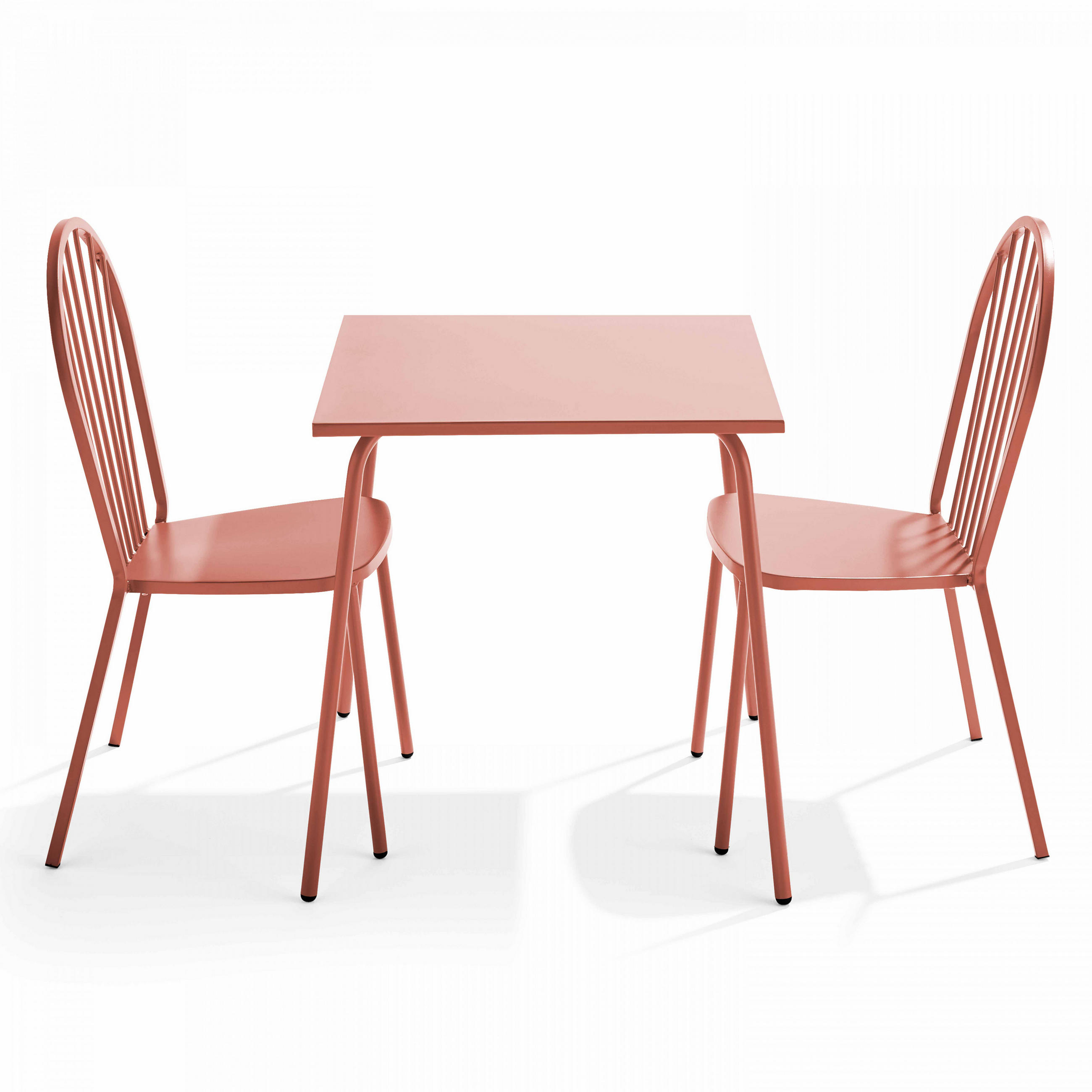 GARTENSET 3-tlg., Lehm - Pink, Metall - Oviala
