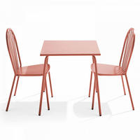 GARTENSET 3-tlg., Lehm - Pink, Metall - Oviala