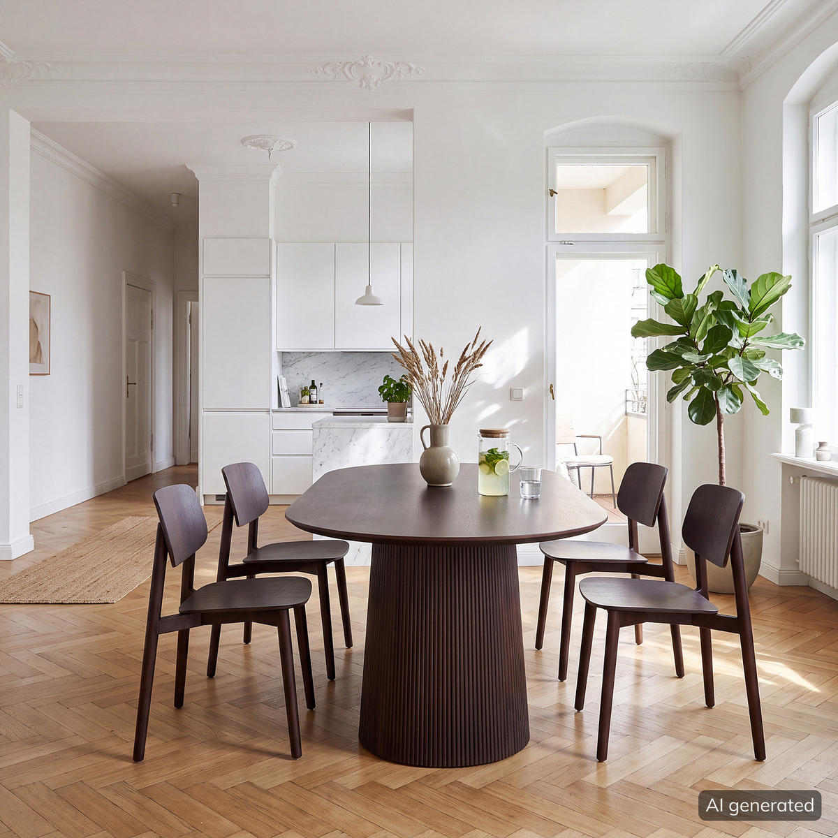 MASSIVER ESSTISCH - Mango massiv - Dunkelbraun/Braun, Holz (100/180/76cm) - home24