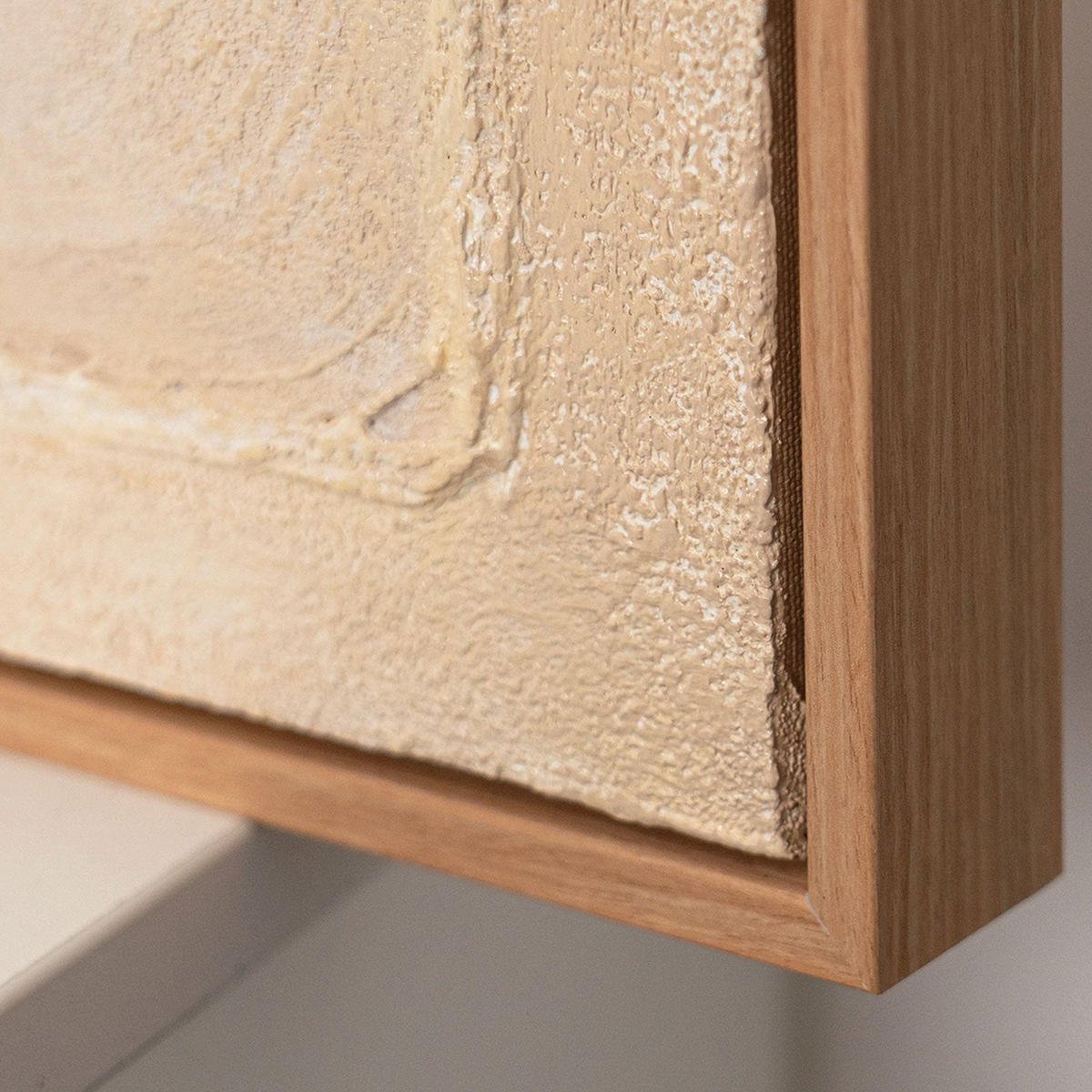 GEMÄLDE Spuren des Windes Schattenfugenrahmen Eichefarben 7-teilig - Eichefarben, Holz (120/80cm) - YS-art gallery
