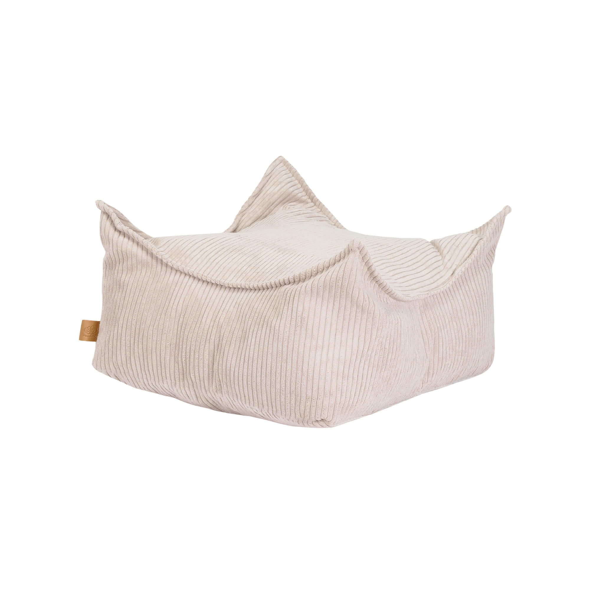 SITZPOUF für Kinder, Quadratisch, Aesthetic, Ecru - Ecru, Textil (60/35/60cm) - MeowBaby