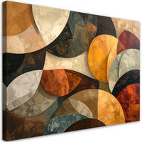 LEINWANDBILD Abstraktion 100x70cm - Braun, Textil (100/70cm) - Feeby