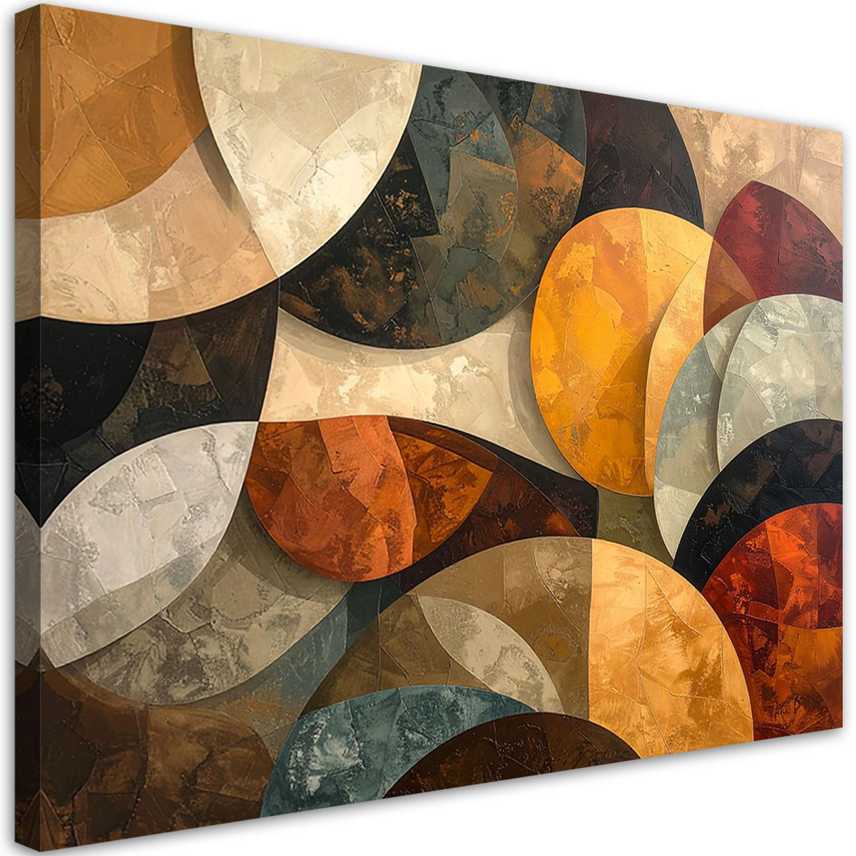 LEINWANDBILD Abstraktion 100x70cm - Braun, Textil (100/70cm) - Feeby