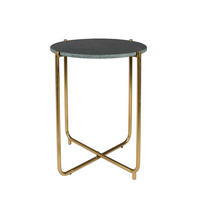 BEISTELLTISCH Timpa - Grün - 44.5/44.5/54 cm - Grün, Stein (44.5/44.5/54cm)