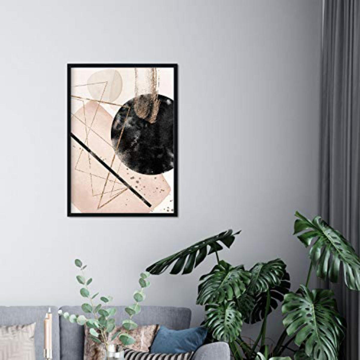 POSTER Set mit 4 Abstrakte Formen und Figuren Braun A3 Rahmenlos - Klar, Papier (29.7/3cm) - Nacnic