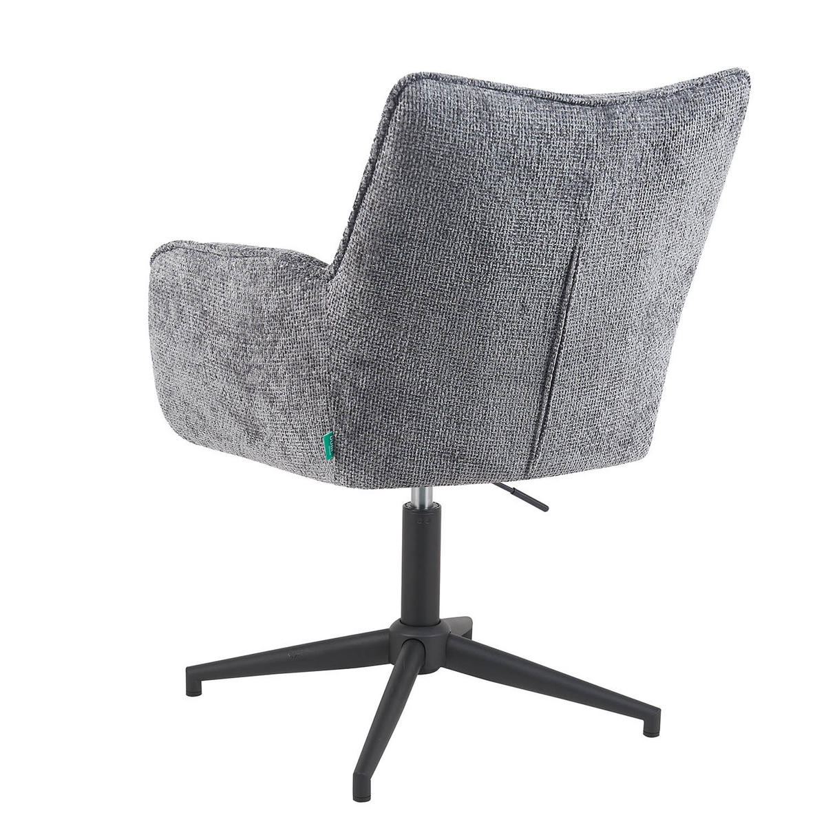 BÜROSTUHL Mika-Lea - Schwarz/Grau, Textil/Metall (59/81/66cm) - DUBI Möbel