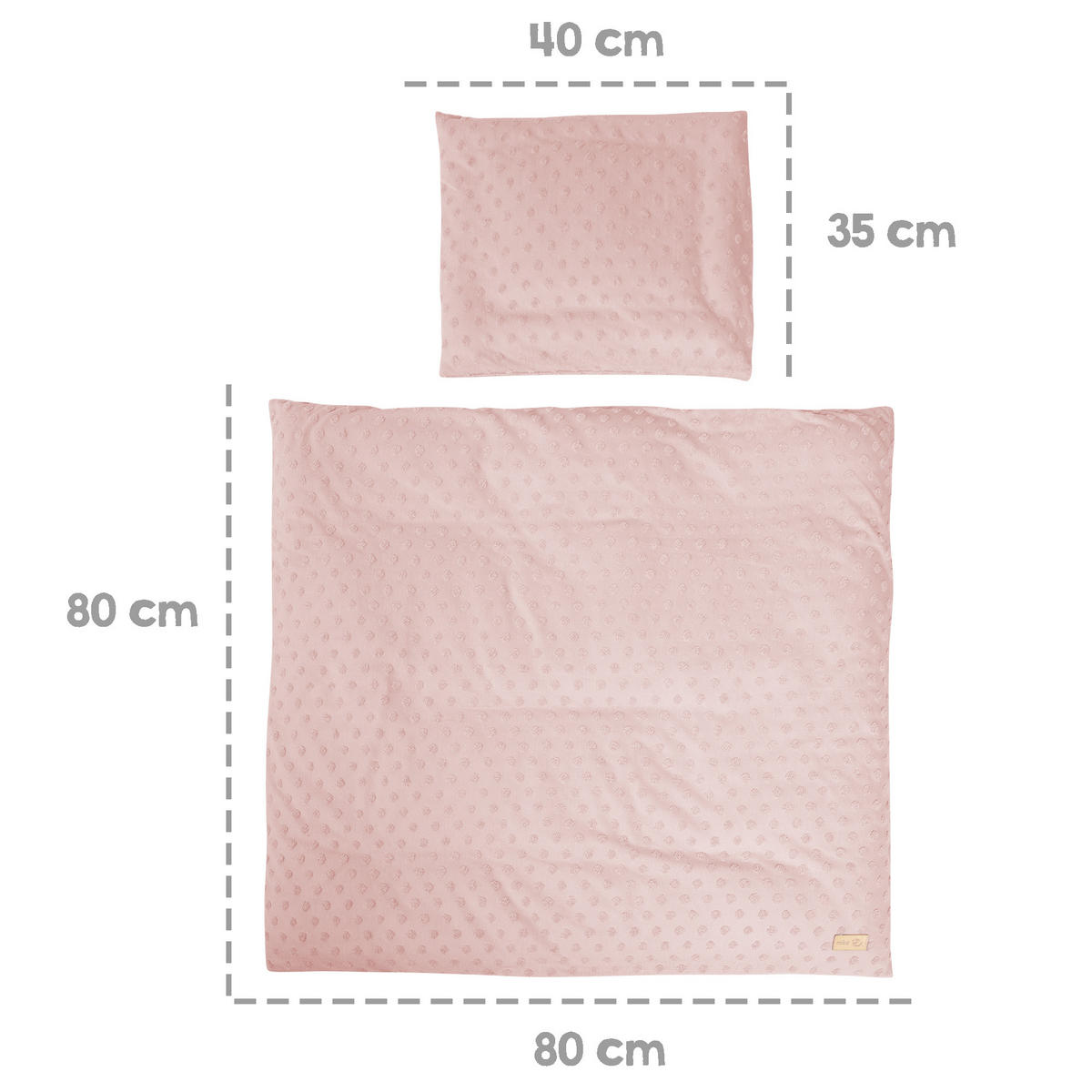 WIEGENBETTWÄSCHE Lil Planet 80x80 cm rosa - Altrosa, Textil (80/80cm) - Roba